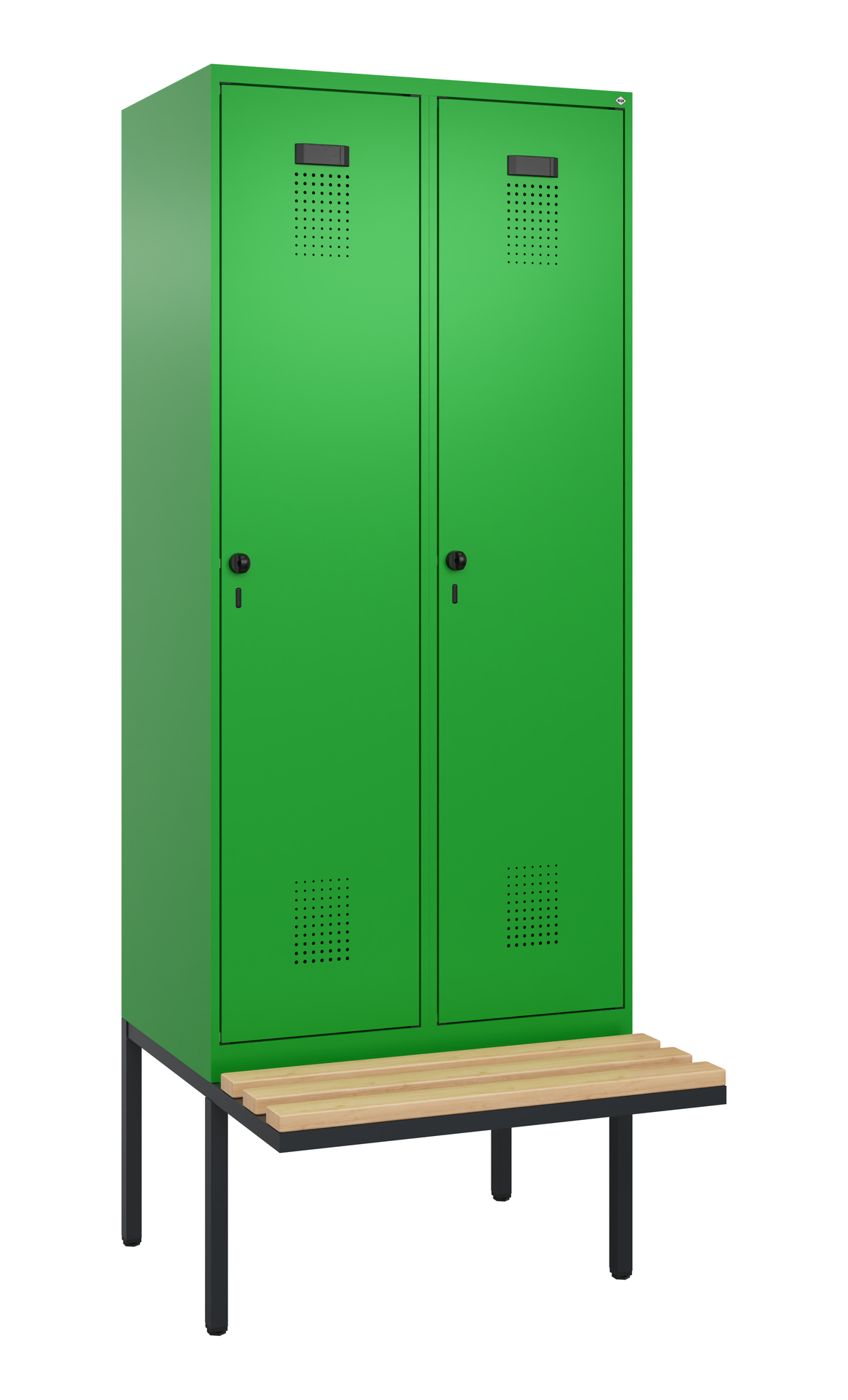 C+P Spind Evolo PLUS, Bank, 2 Abteile, 2120x800x81