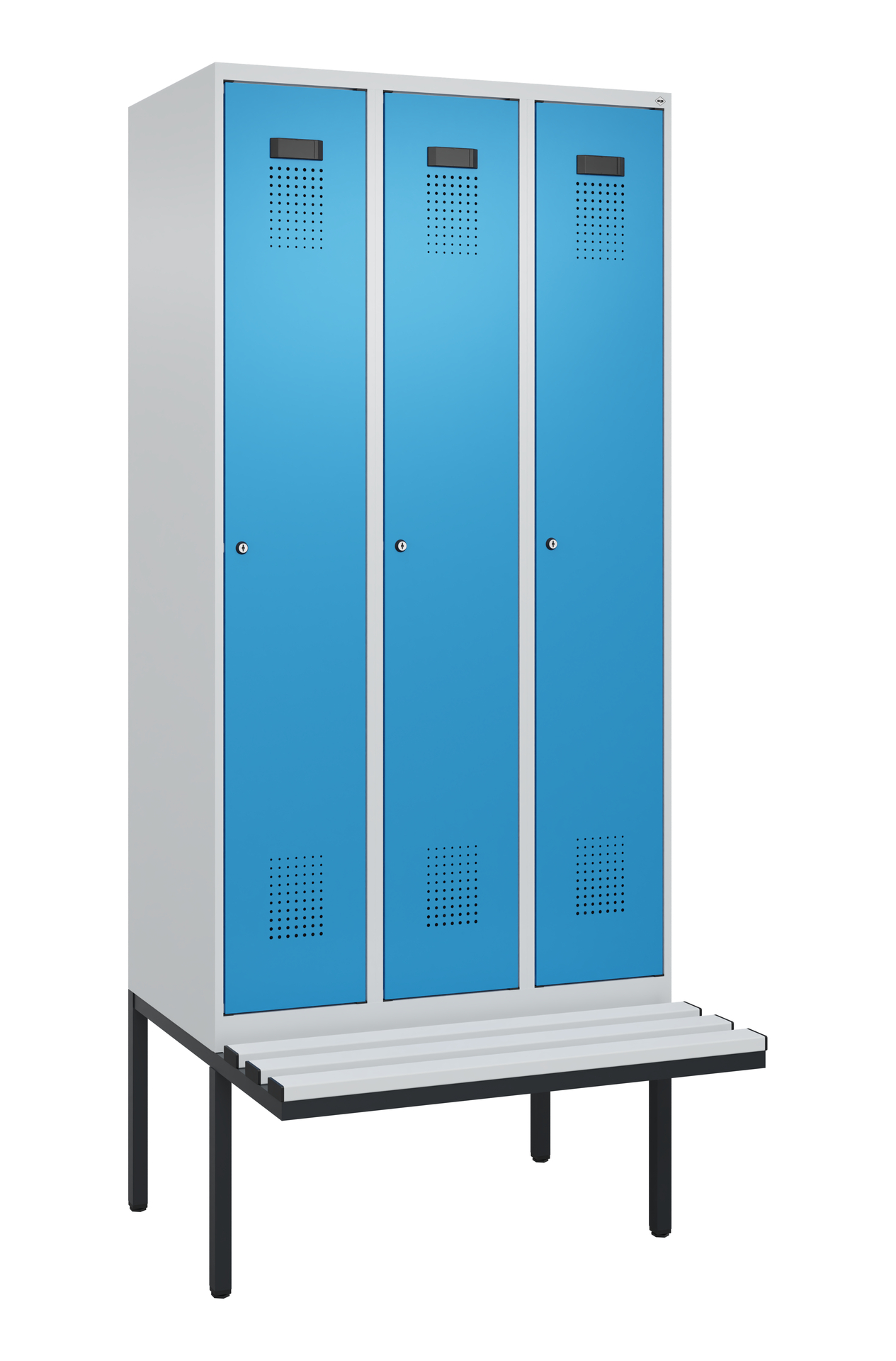 C+P Spind Evolo PLUS, Bank, 3 Abteile, 2120x900x81