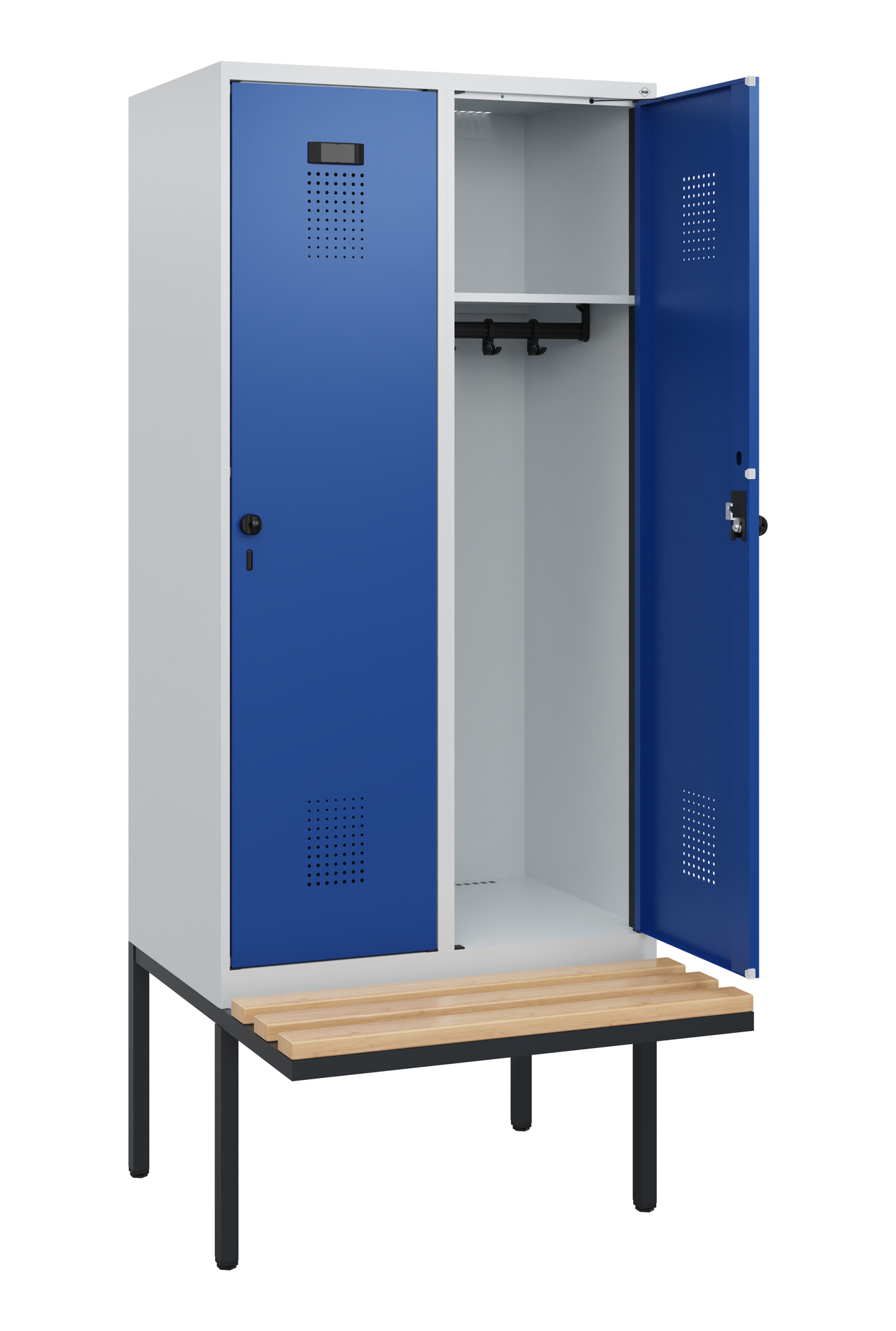 C+P Spind Evolo PLUS, Bank, 2 Abteile, 1950x800x81
