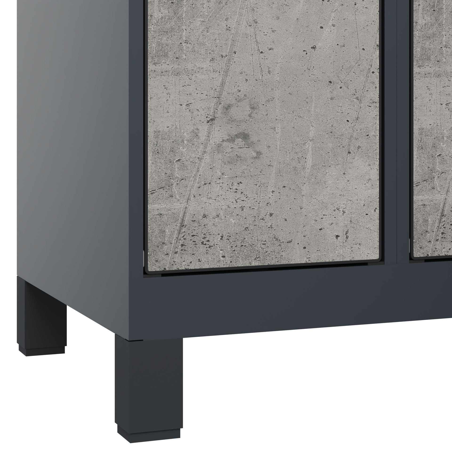 C+P Schlie�fachschrank Evolo PLUS, F��e, 18 F�cher, 1950x900x500mm