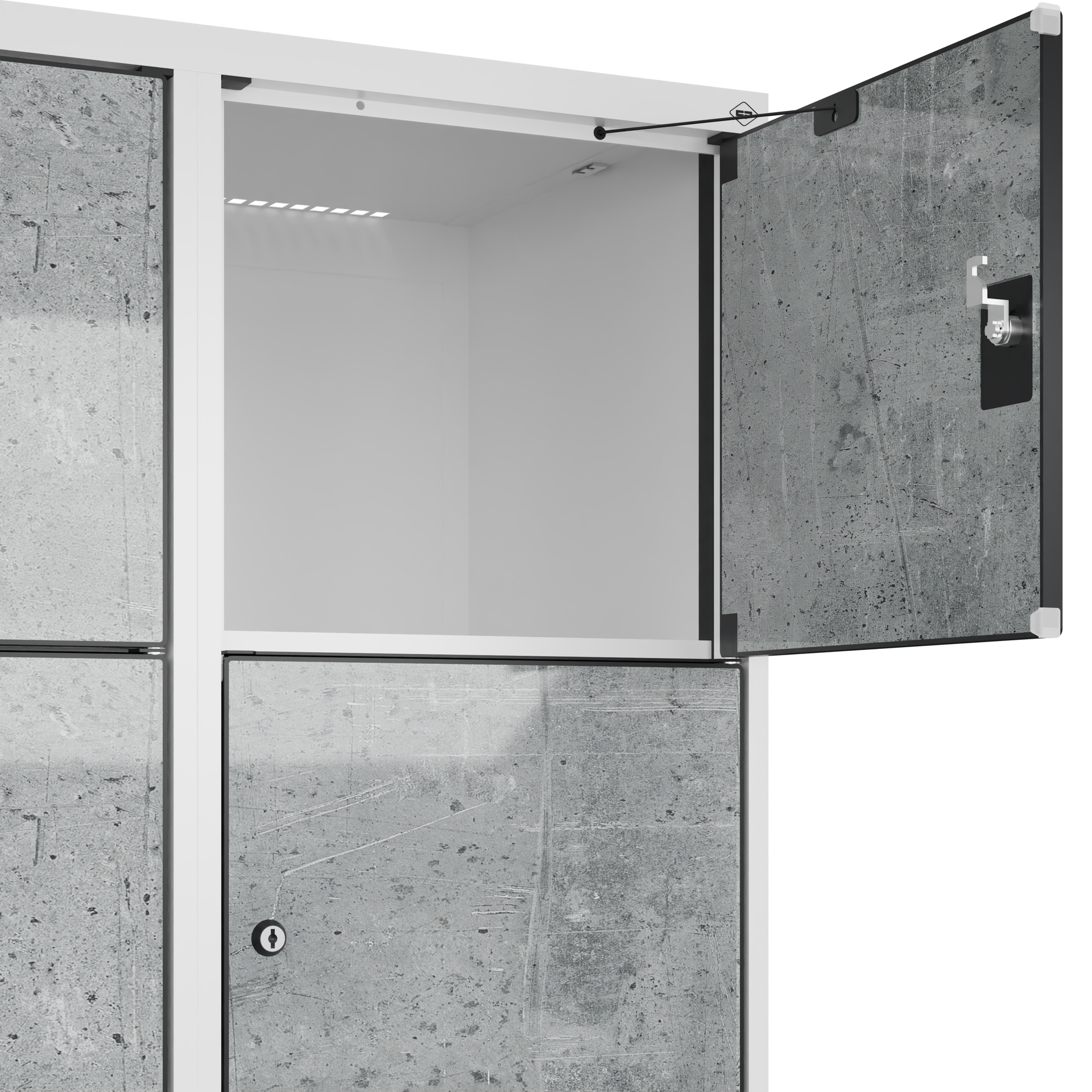 C+P Schlie�fachschrank Evolo PLUS, 15 F�cher, 1850x1200x500mm