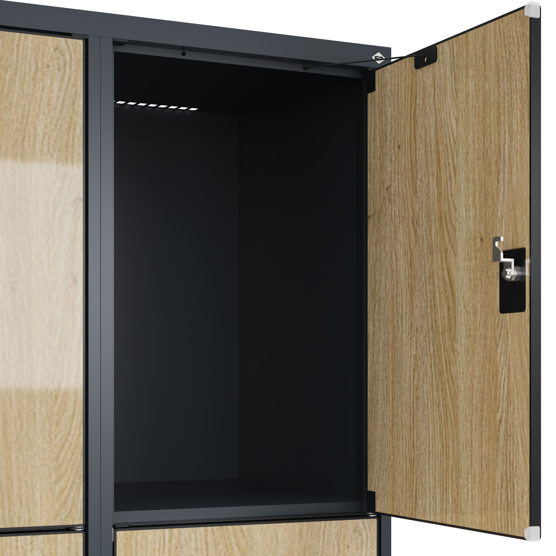 C+P Schlie�fachschrank Evolo PLUS, 6 F�cher, 1850x800x500mm