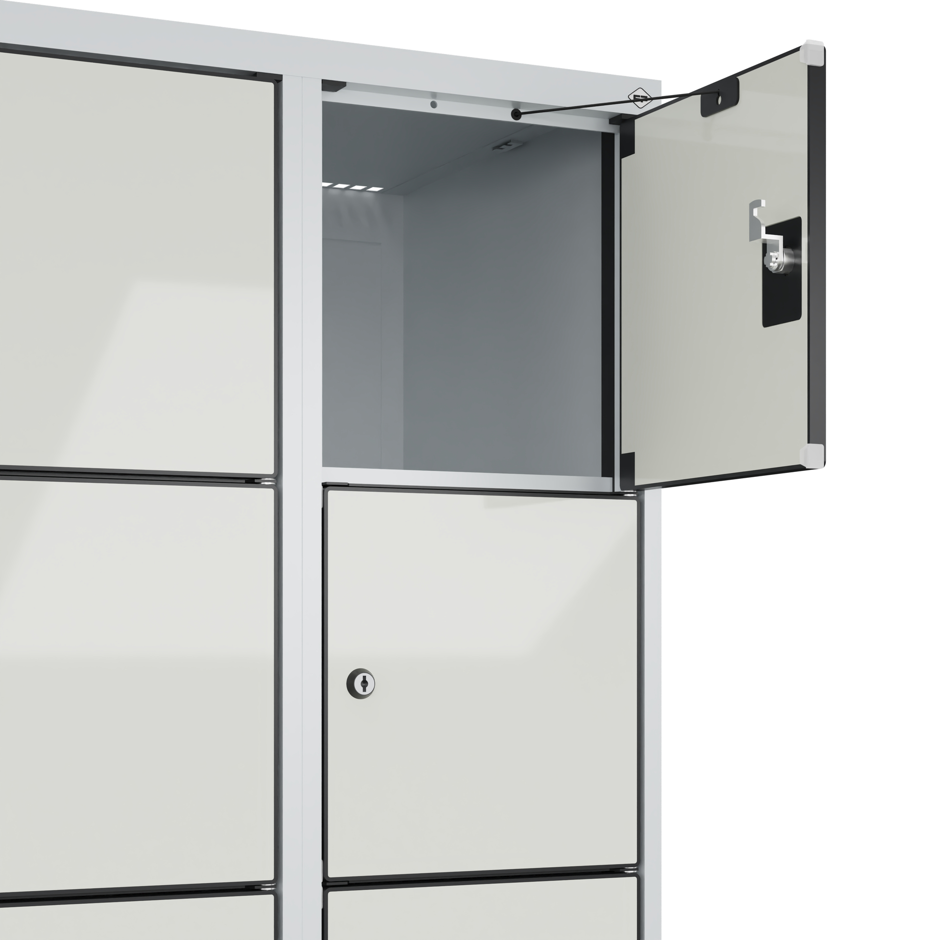 C+P Schlie�fachschrank Evolo PLUS, 12 F�cher, 1850x600x500mm
