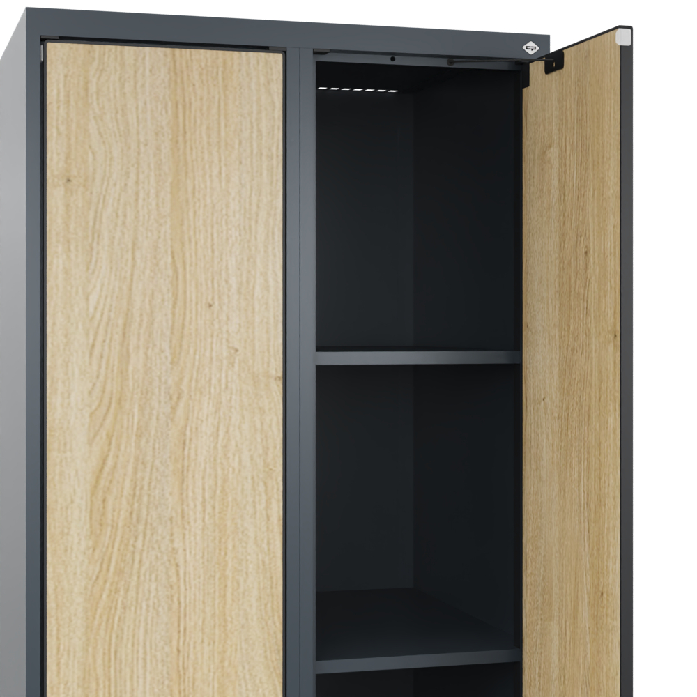 C+P Aufbewahrungsspind Evolo PLUS, 2 Abteile, 1850x600x500mm