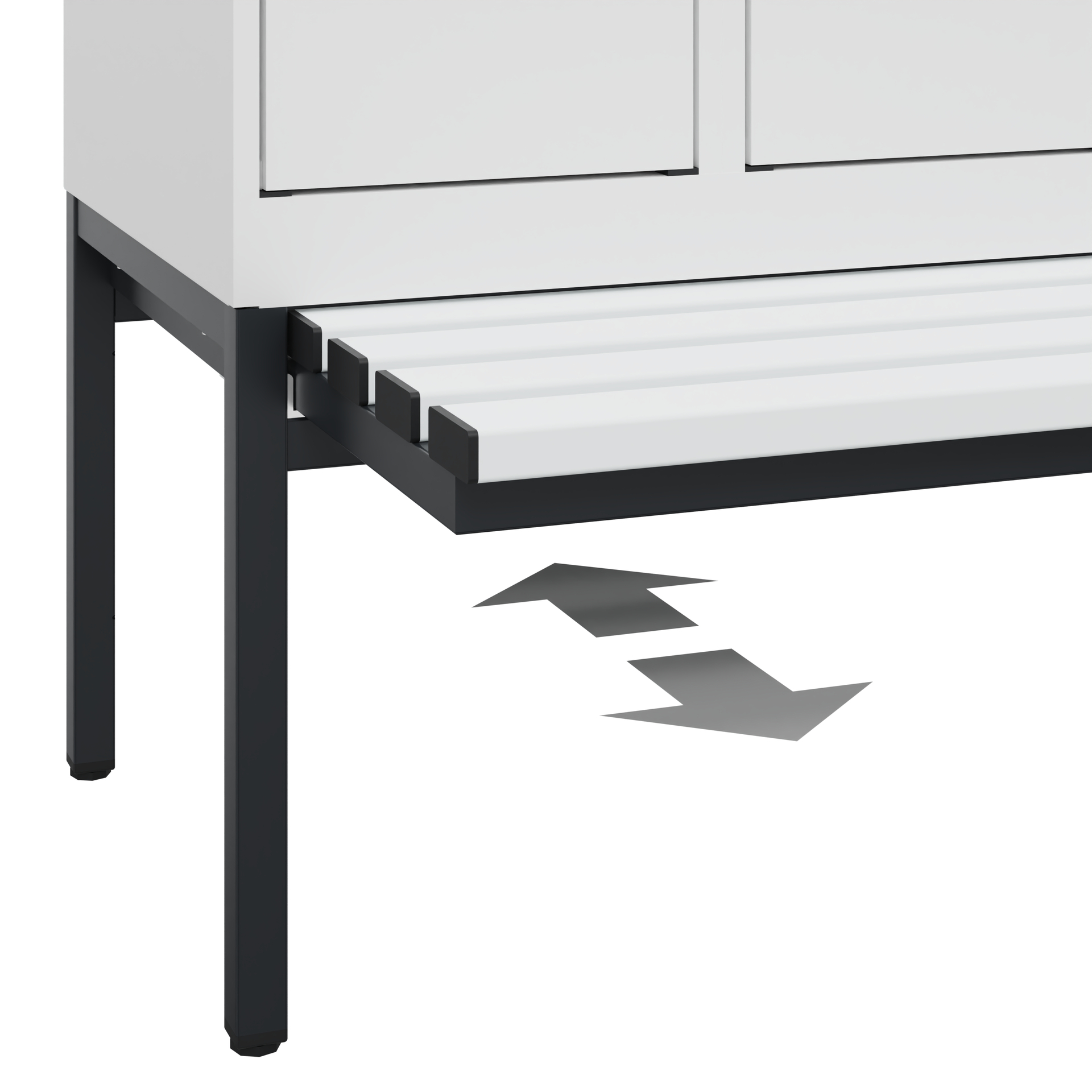C+P Spind Evolo PLUS, Bank, 3 Abteile, 2120x900x815mm