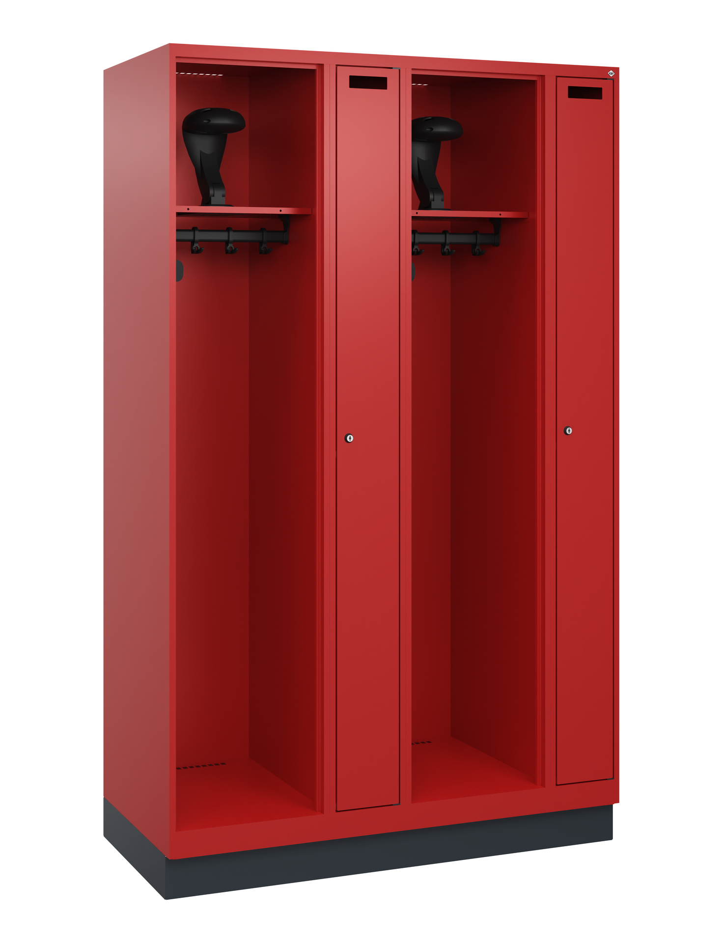 C+P Feuerwehrspind Kombi, 2 Abteile, 1850x1200x500