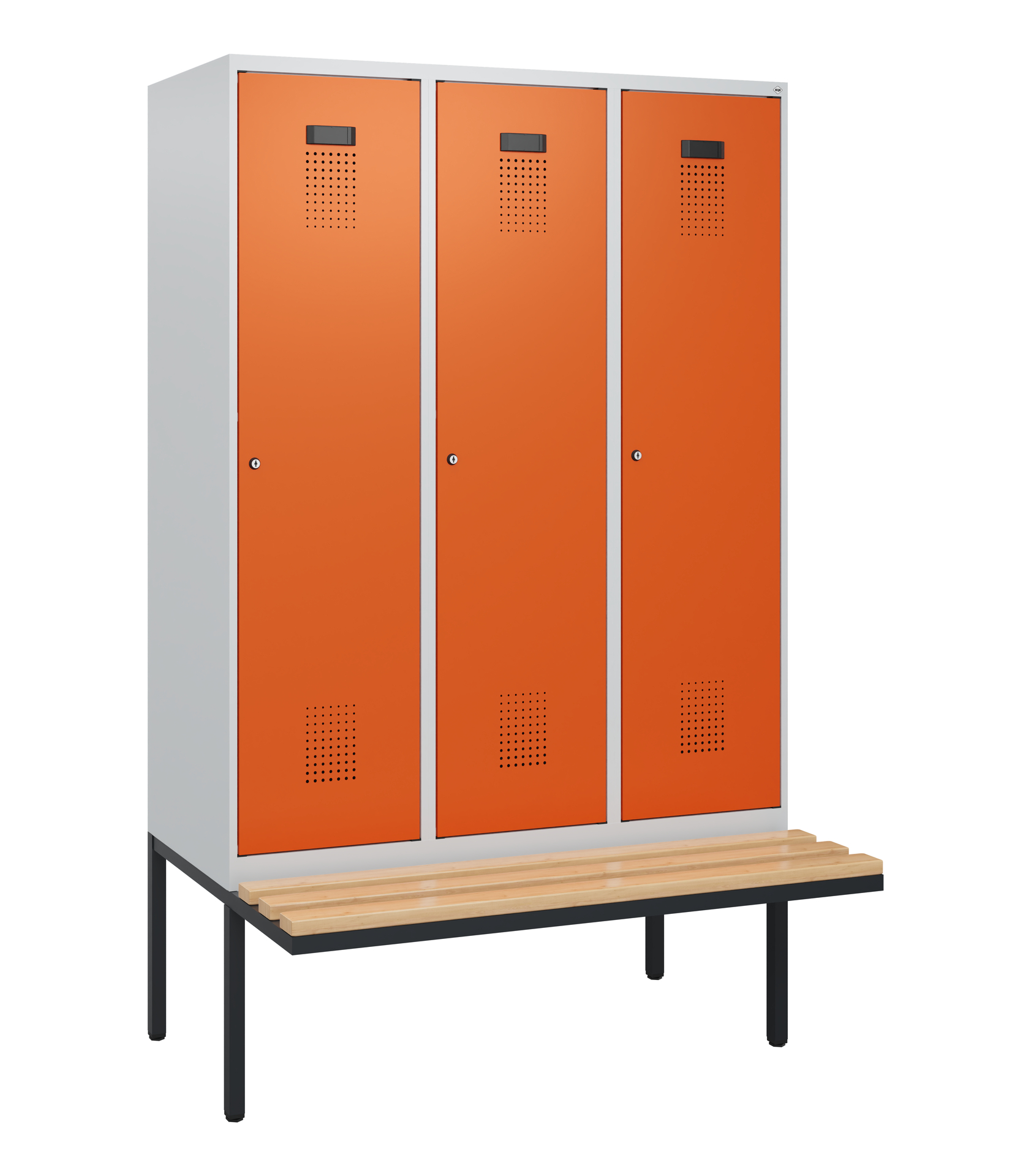 C+P Spind Evolo PLUS, Bank, 3 Abteile, 1950x1200x8