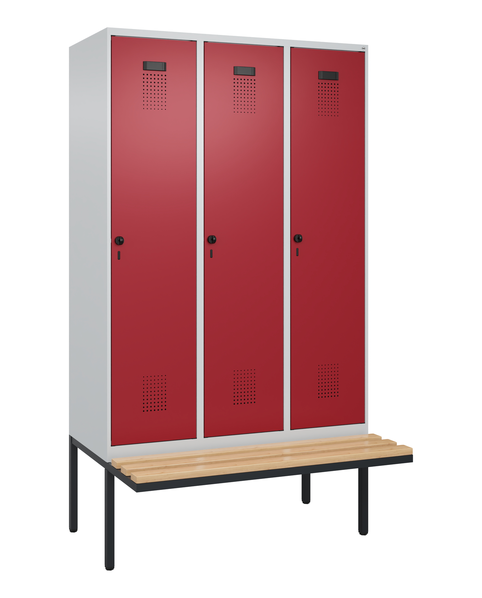 C+P Spind Evolo PLUS, Bank, 3 Abteile, 2120x1200x8