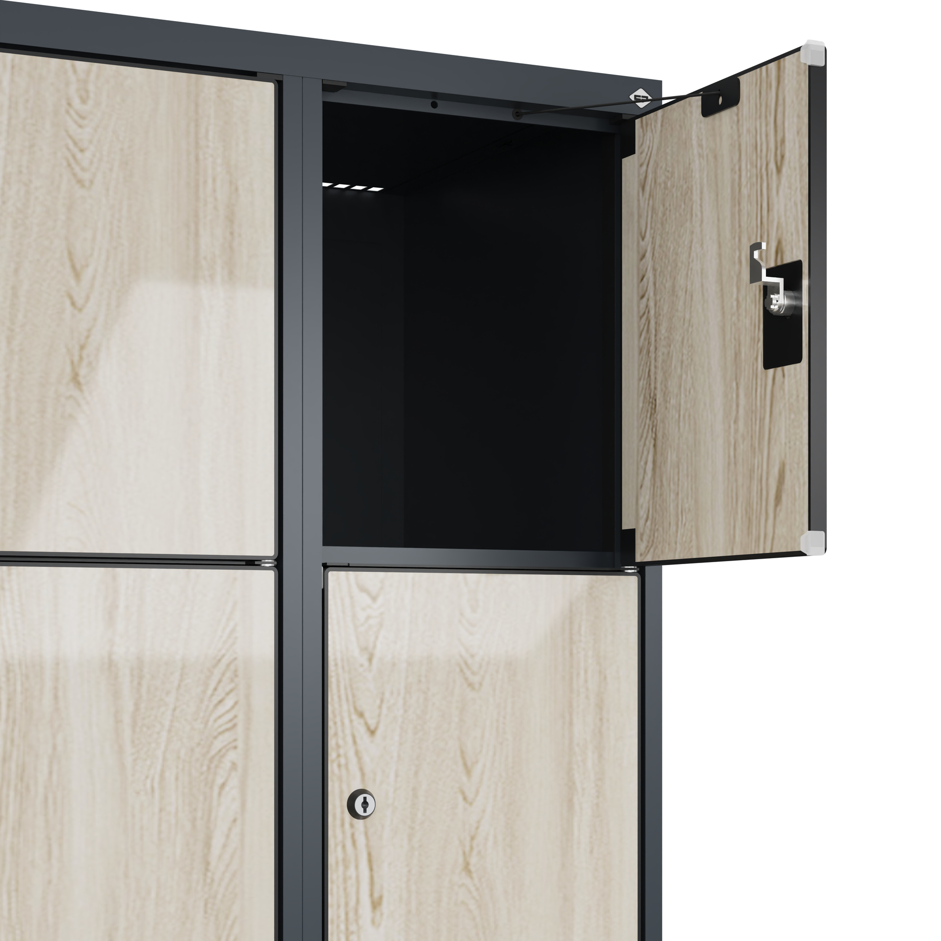 C+P Schlie�fachschrank Evolo PLUS, F��e, 15 F�cher, 1950x900x500mm