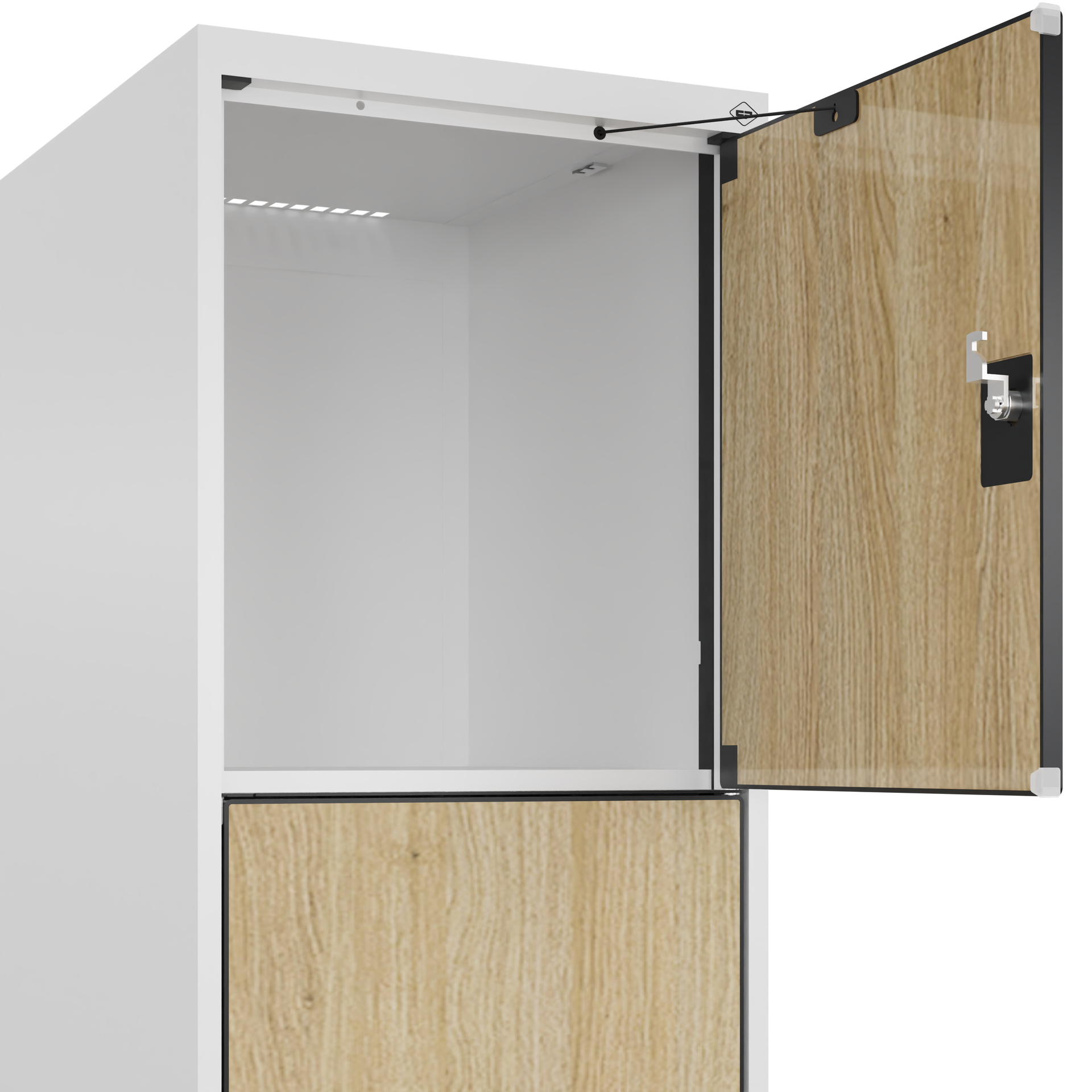 C+P Schlie�fachschrank Evolo PLUS, Sockel, 4 F�cher, 1950x400x500mm