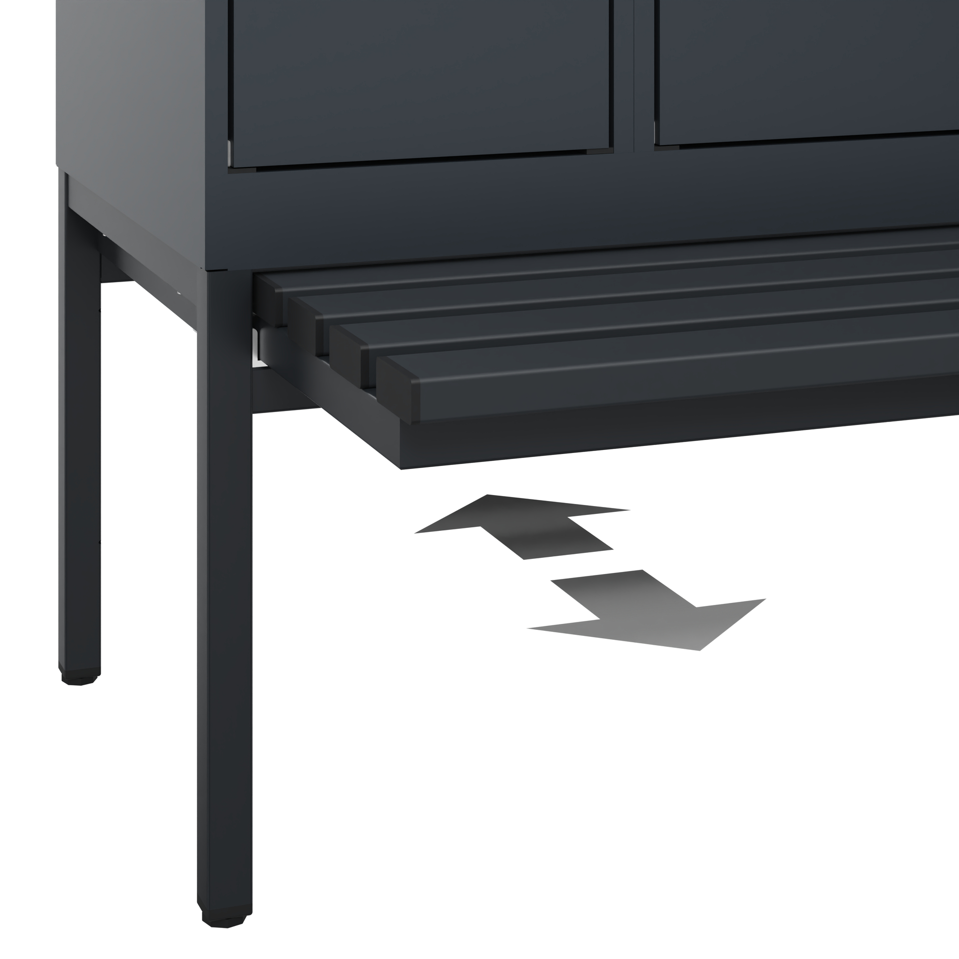 C+P Spind Evolo PLUS, Bank, 2 Abteile, 2120x600x815mm