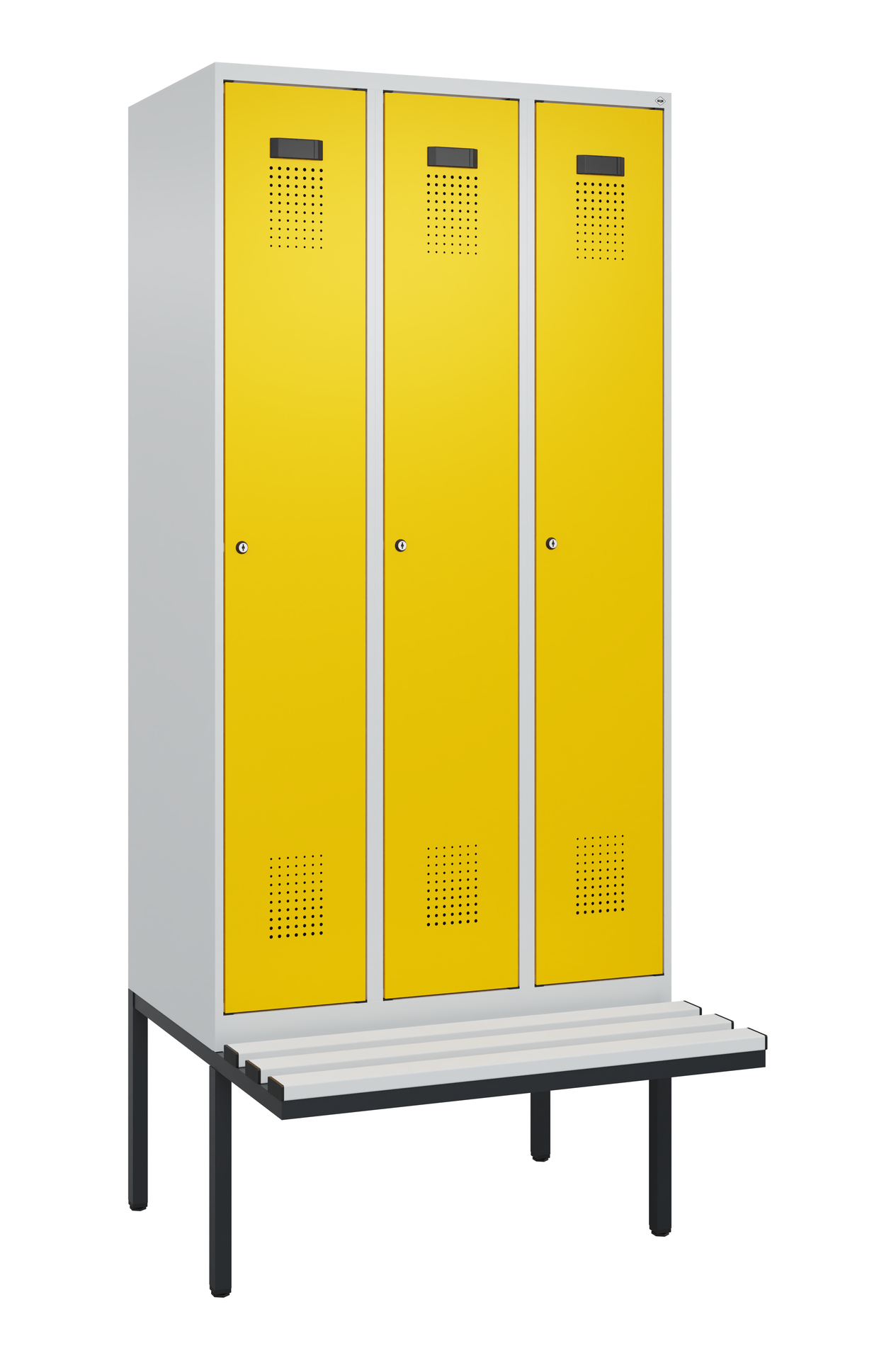C+P Spind Evolo PLUS, Bank, 3 Abteile, 2120x900x81