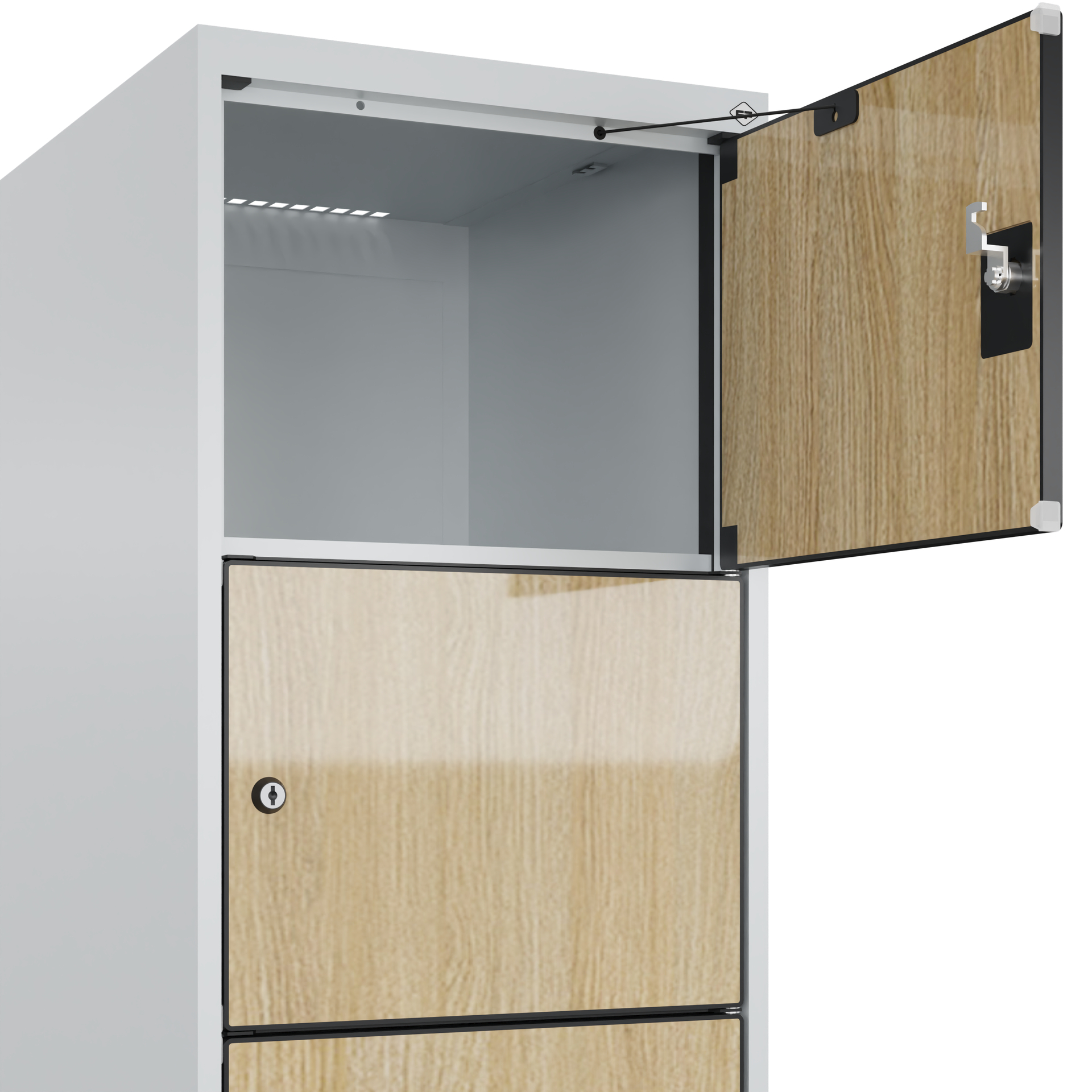 C+P Schlie�fachschrank Evolo PLUS, F��e, 6 F�cher, 1950x400x500mm