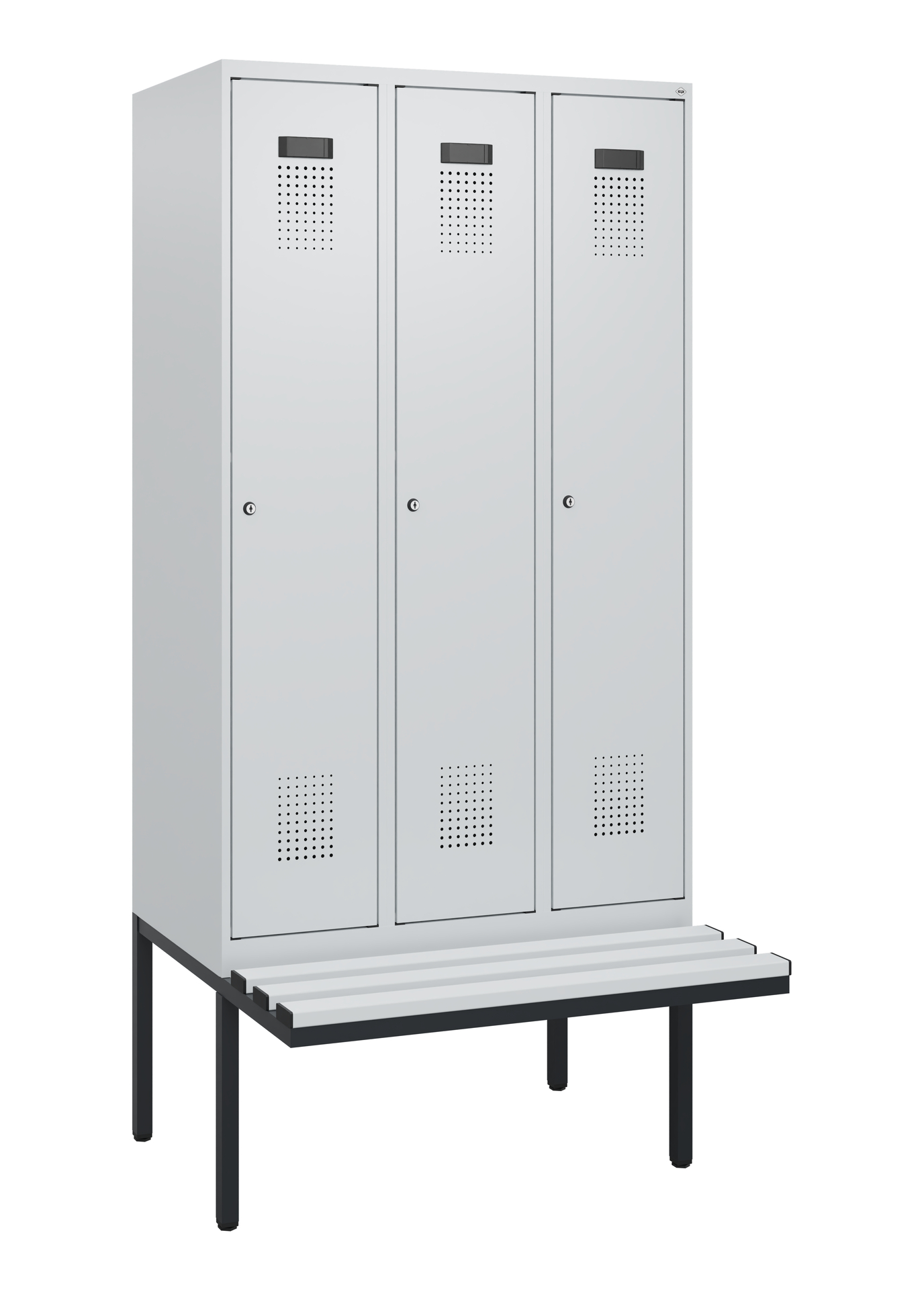 C+P Spind Evolo PLUS, Bank, 3 Abteile, 1950x900x81