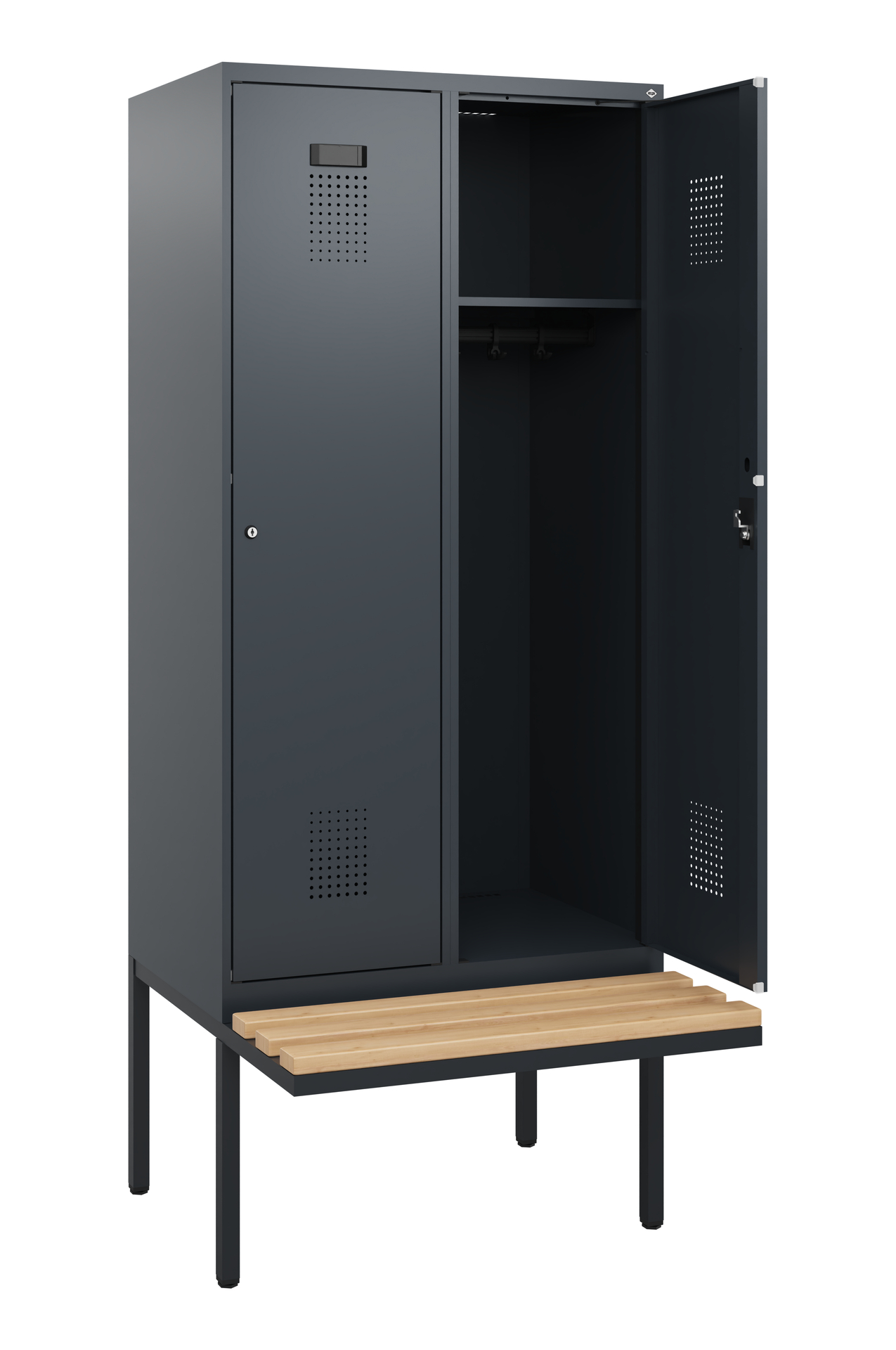 C+P Spind Evolo PLUS, Bank, 2 Abteile, 1950x800x81