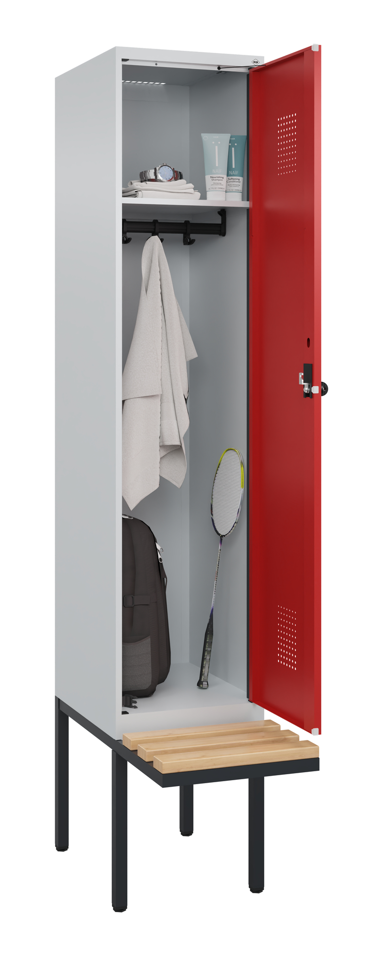 C+P Spind Evolo PLUS, Bank, 1 Abteile, 2120x400x81