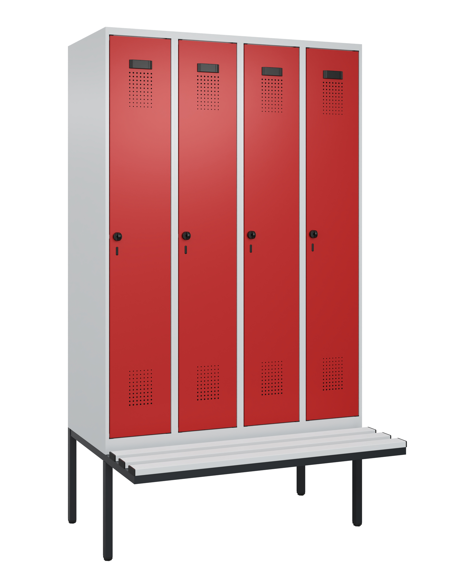 C+P Spind Evolo PLUS, Bank, 4 Abteile, 2120x1200x8