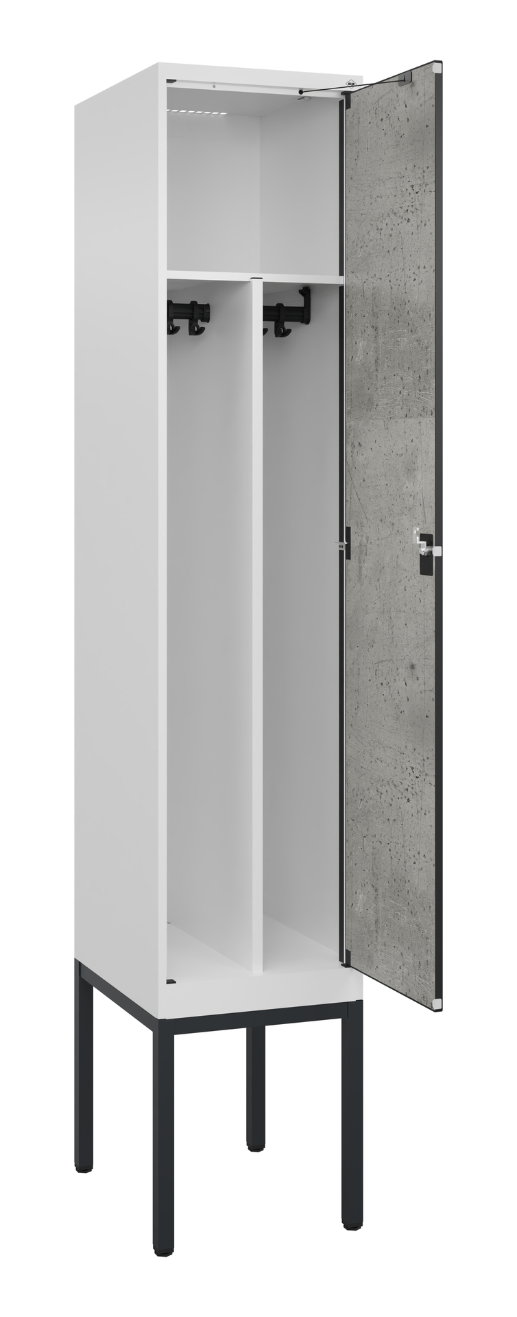 C+P Spind Evolo PLUS, Gestell, 1 Abteil, 2120x400x500mm