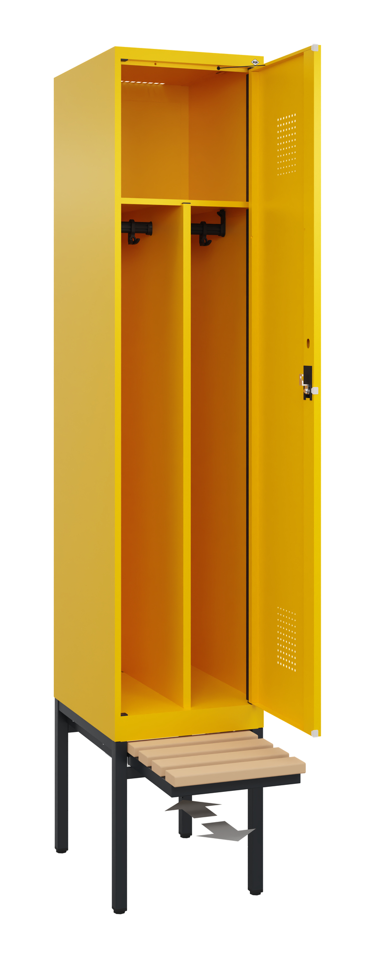 C+P Spind Evolo PLUS, Bank, 1 Abteil, 2120x400x815mm