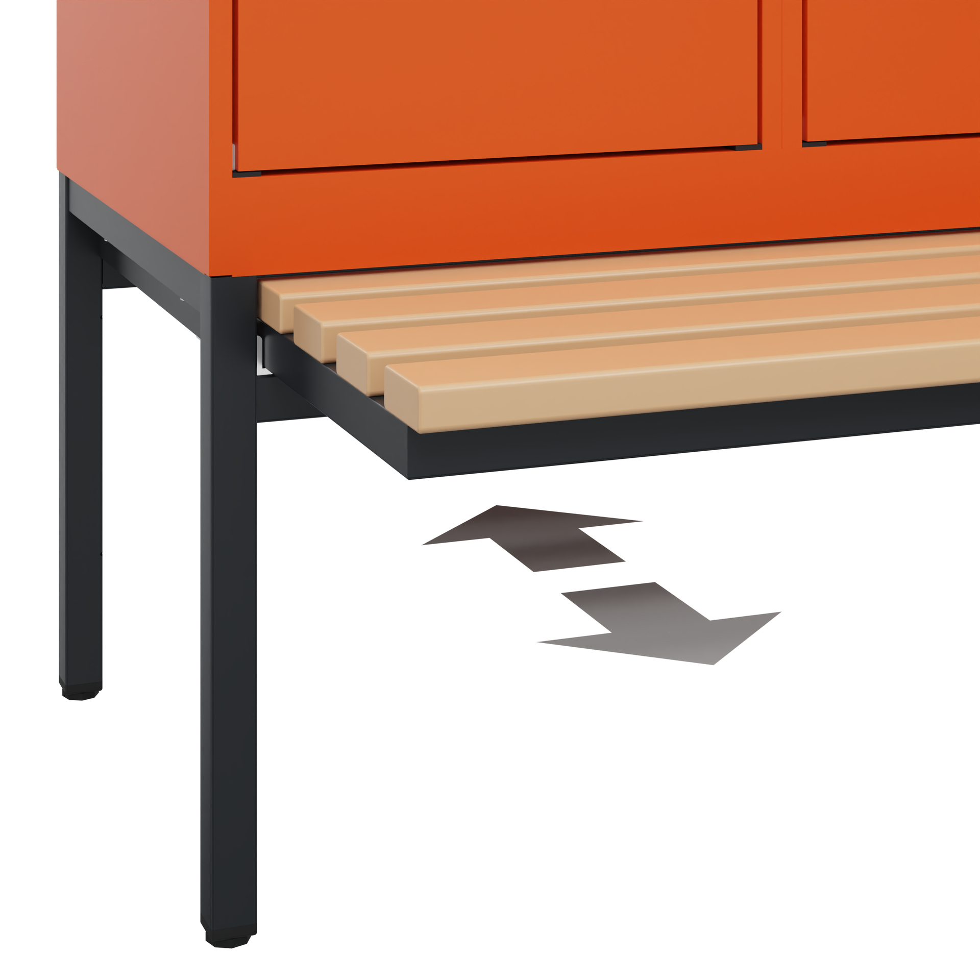 C+P Spind Evolo PLUS, Bank, 3 Abteile, 1950x1200x815mm