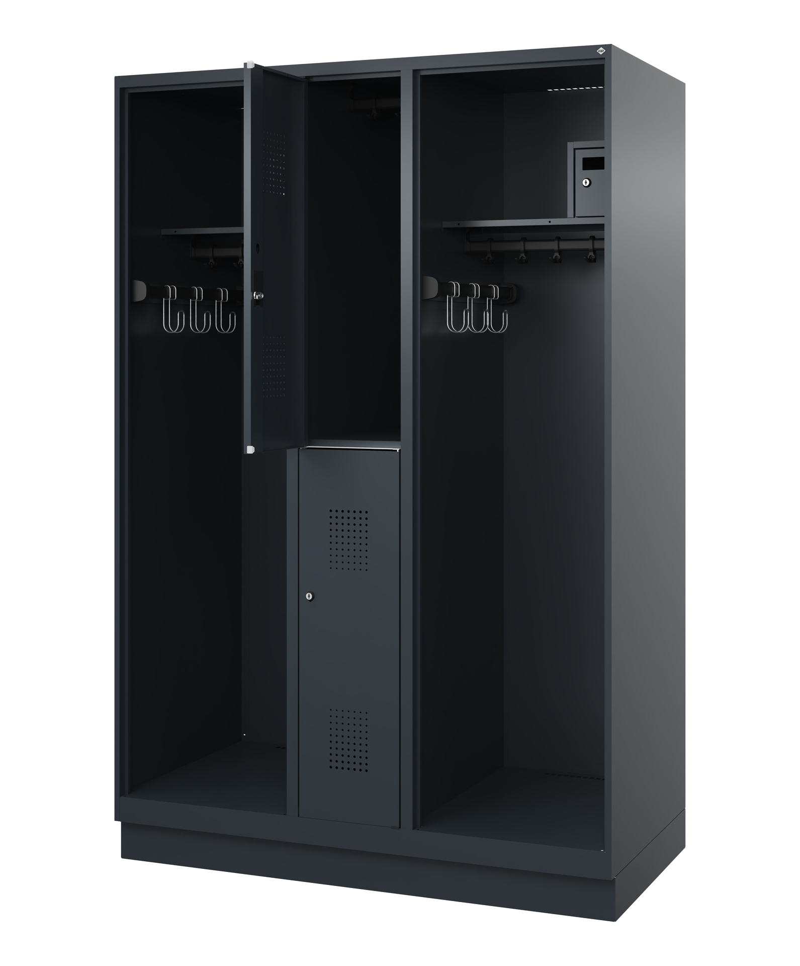 C+P Feuerwehrspind Maxi, 2 Fächer, 1850x1300x600mm