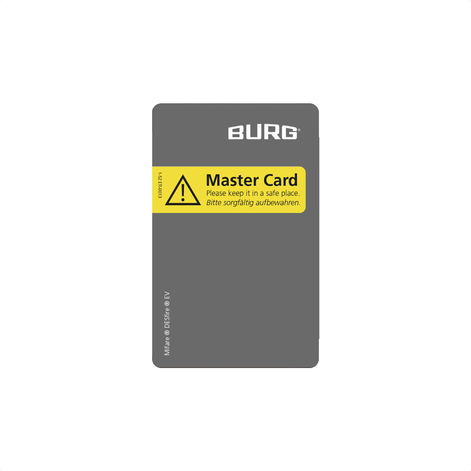 DESFIRE EV1 2K RFID master card for BURG Flexo and Niro series DESFIRE EV1 2K RFID master card for BURG Flexo and Niro series