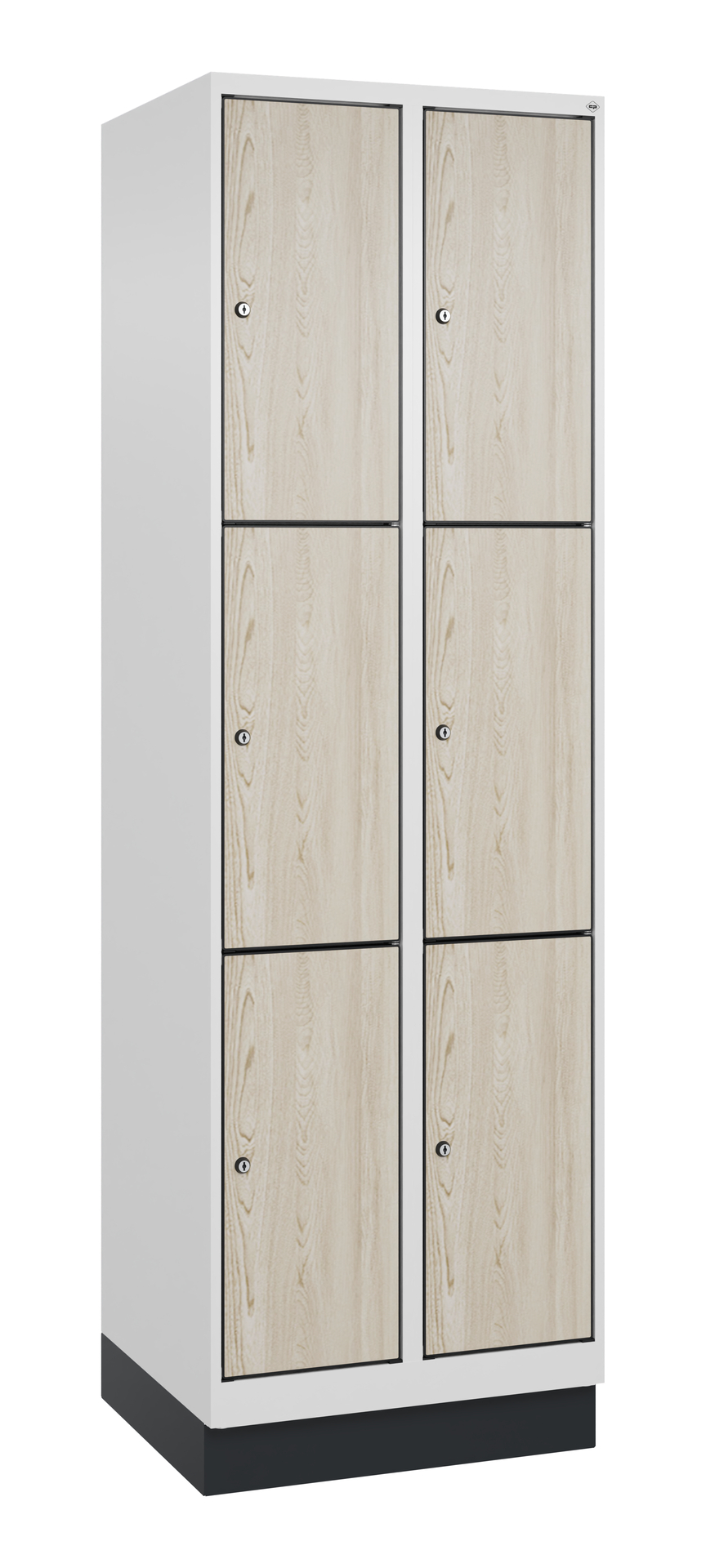 C+P Schlie�fachschrank Evolo PLUS, Sockel, 6 F�cher, 1950x600x500mm