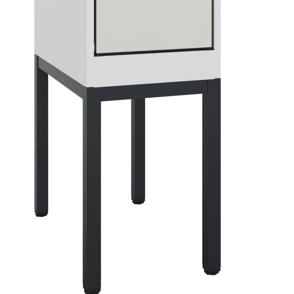 C+P Doppelst�ckiger Spind Evolo PLUS, 2 F�cher, 1950x300x500mm