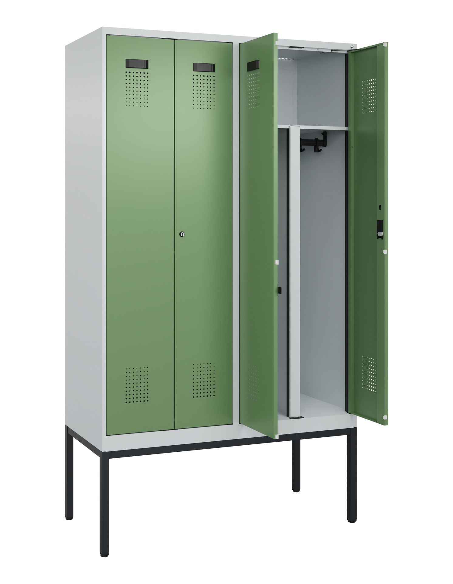 C+P PSA Doppel-Spind Evolo PLUS, Gestell, 4 Abteil