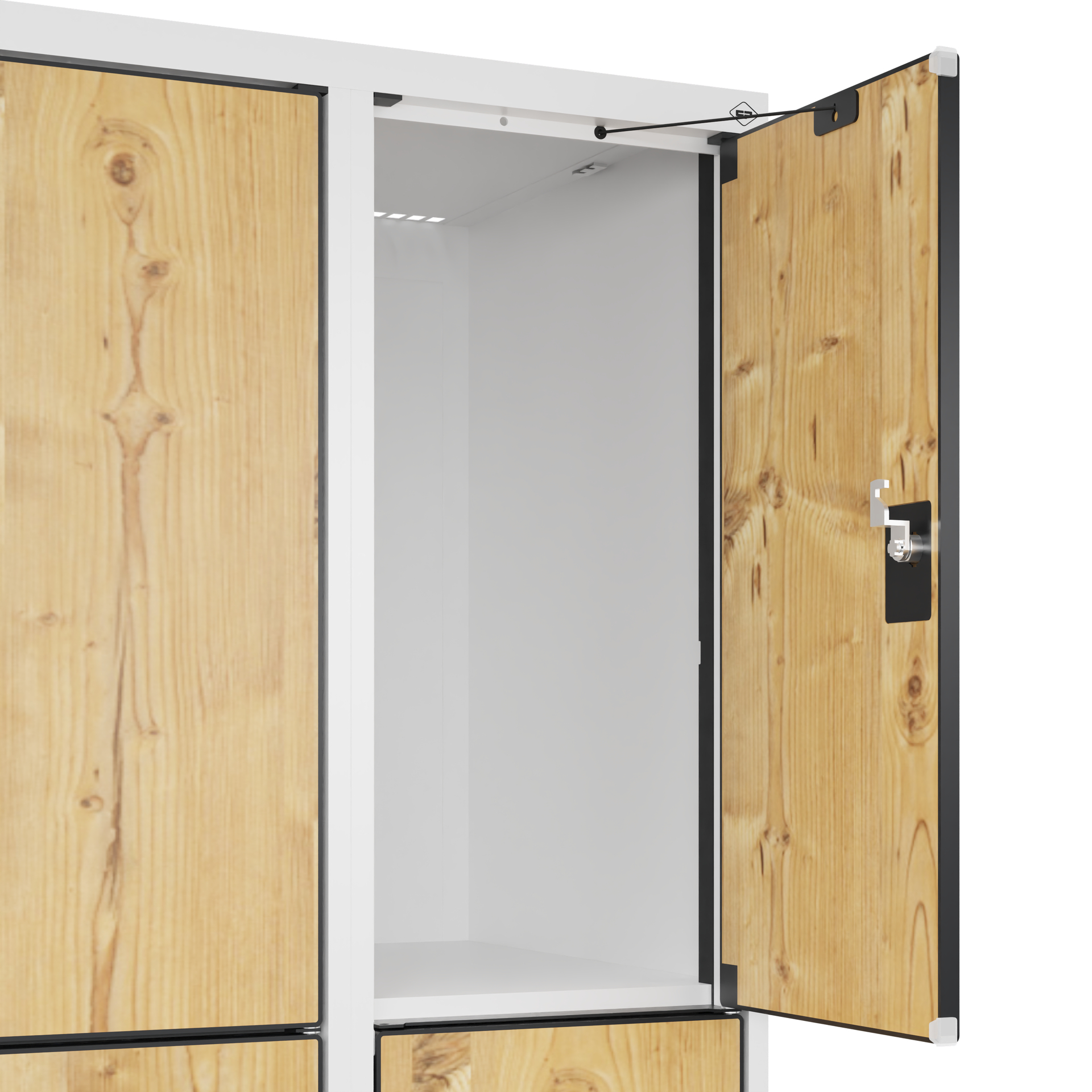 C+P Schlie�fachschrank Evolo PLUS, Sockel, 6 F�cher, 1950x600x500mm