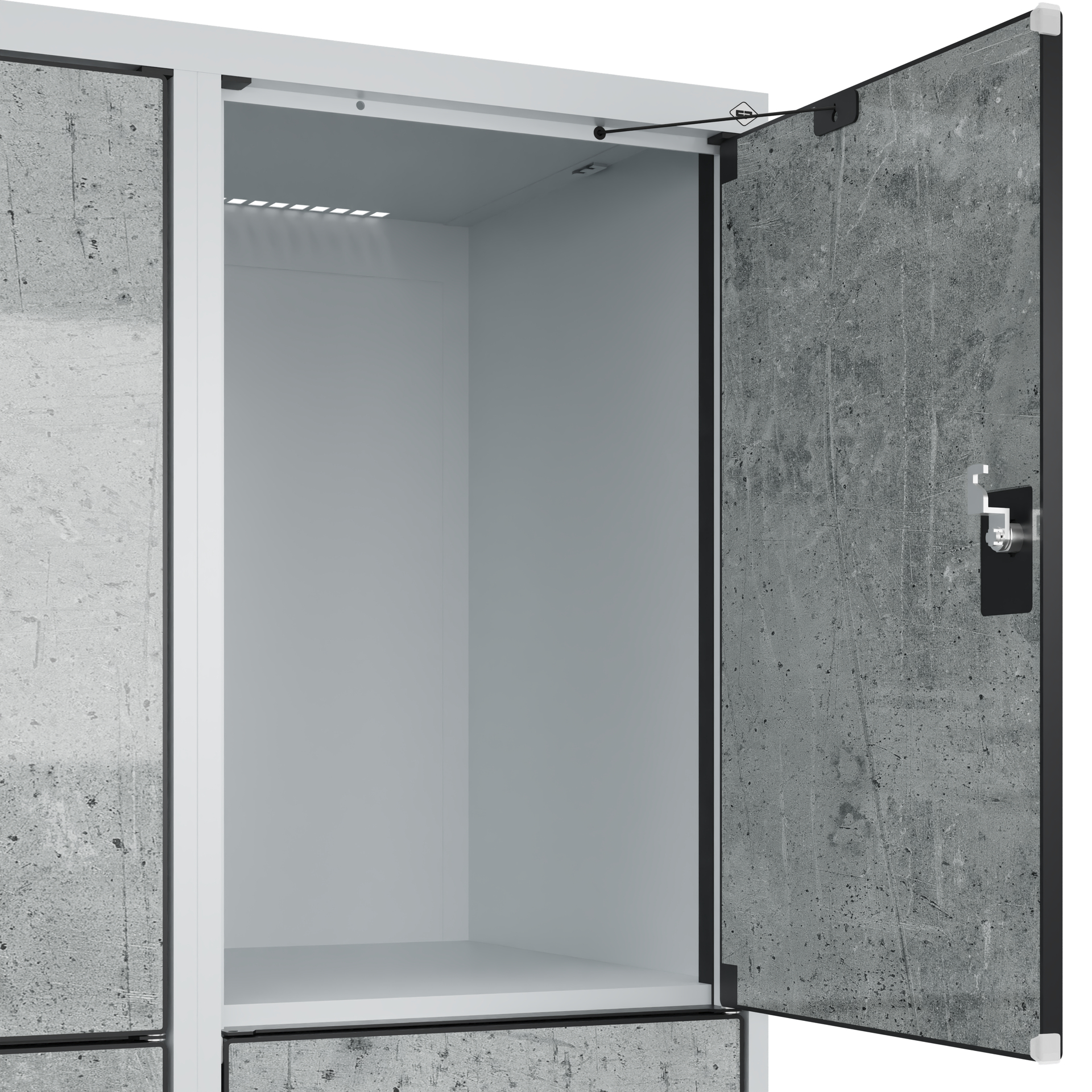 C+P Schlie�fachschrank Evolo PLUS, 9 F�cher, 1850x1200x500mm