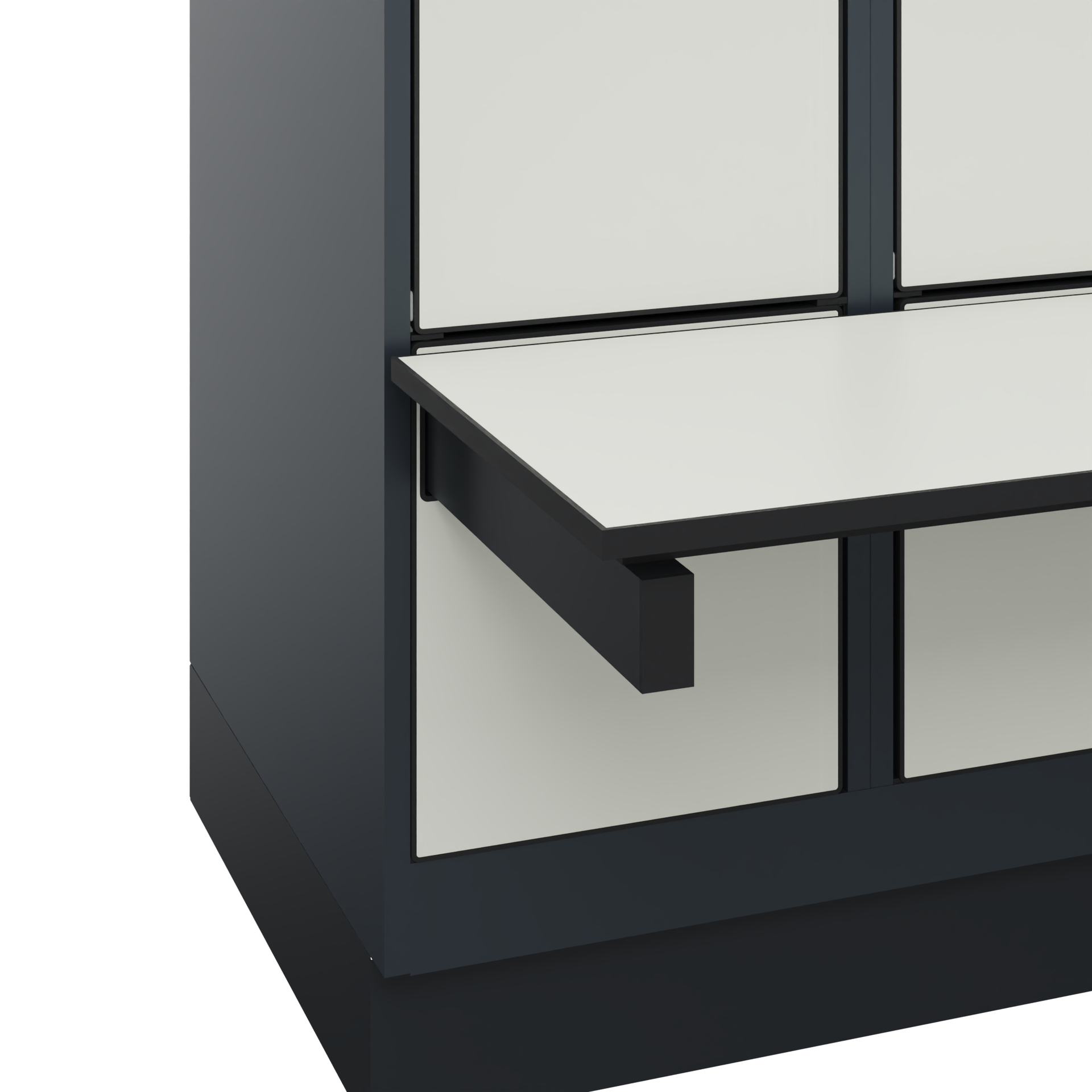 C+P Spind Evolo PLUS, Bank, 4 Abteile, 1950x1200x815mm