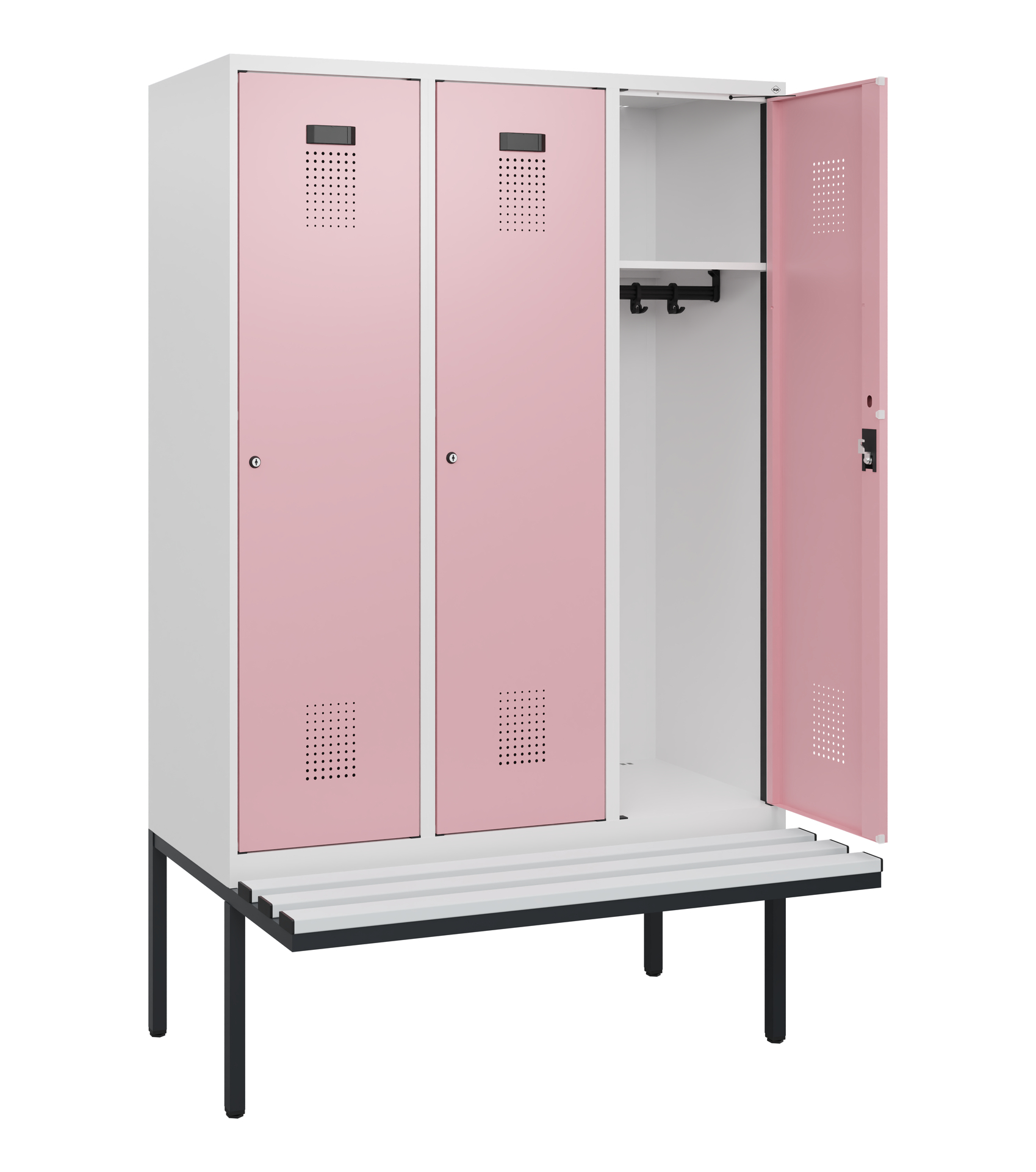 C+P Spind Evolo PLUS, Bank, 3 Abteile, 1950x1200x8