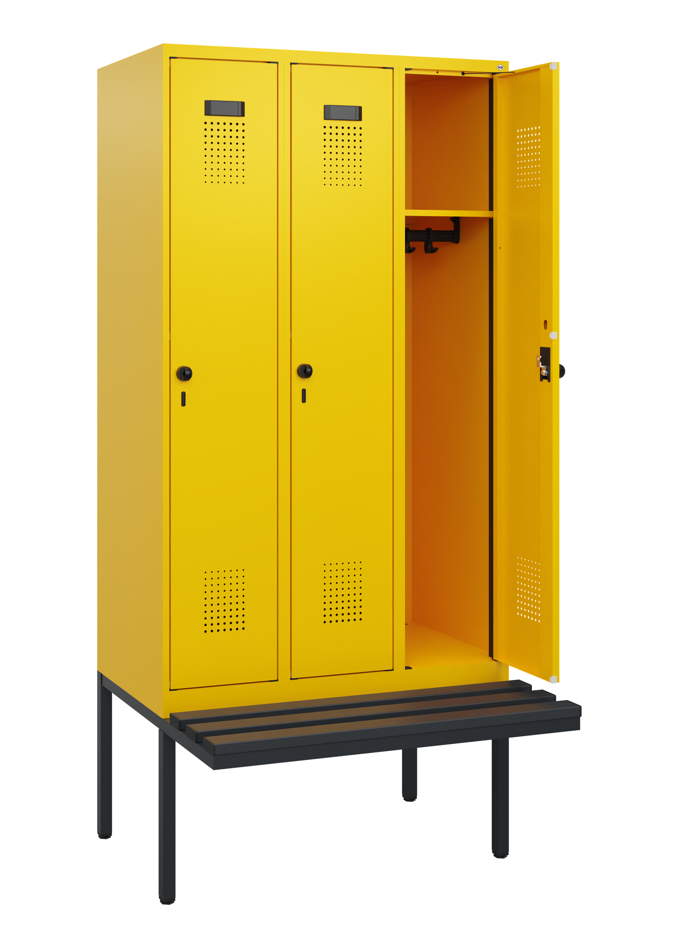 C+P Spind Evolo PLUS, Bank, 3 Abteile, 1950x900x81