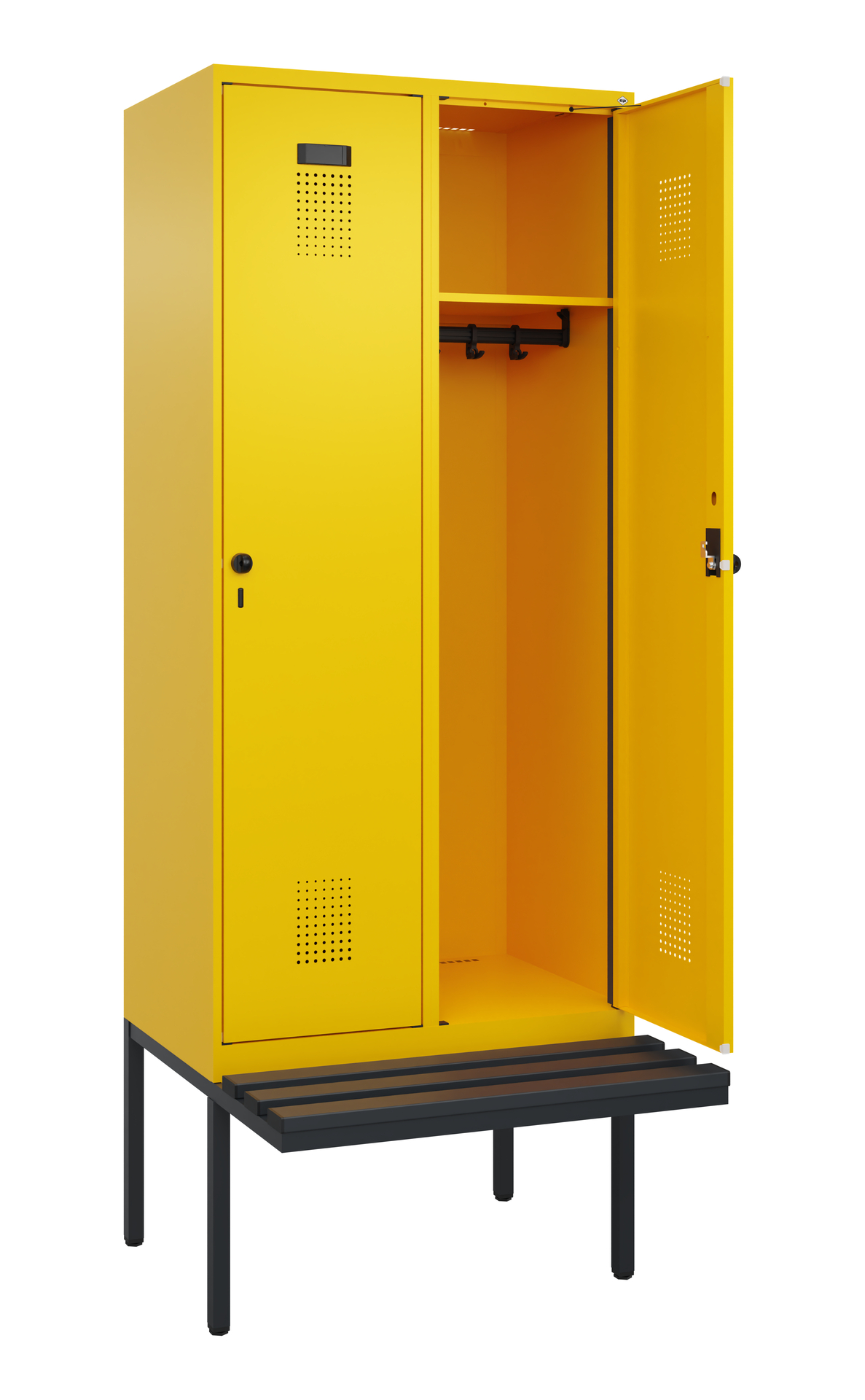 C+P Spind Evolo PLUS, Bank, 2 Abteile, 2120x800x81