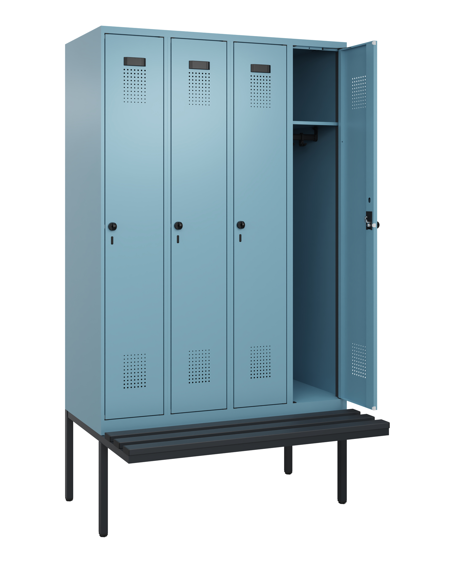 C+P Spind Evolo PLUS, Bank, 4 Abteile, 2120x1200x8
