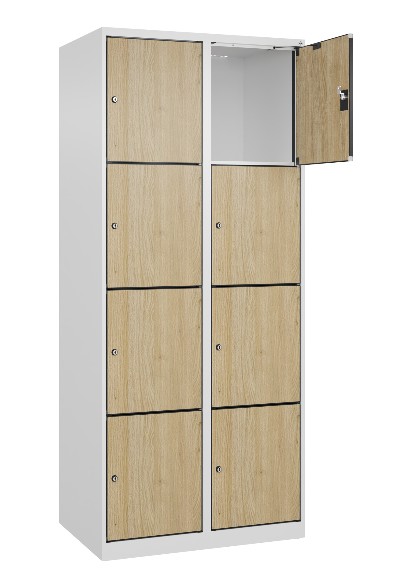 C+P Schlie�fachschrank Evolo PLUS, 8 F�cher, 1850x800x500mm