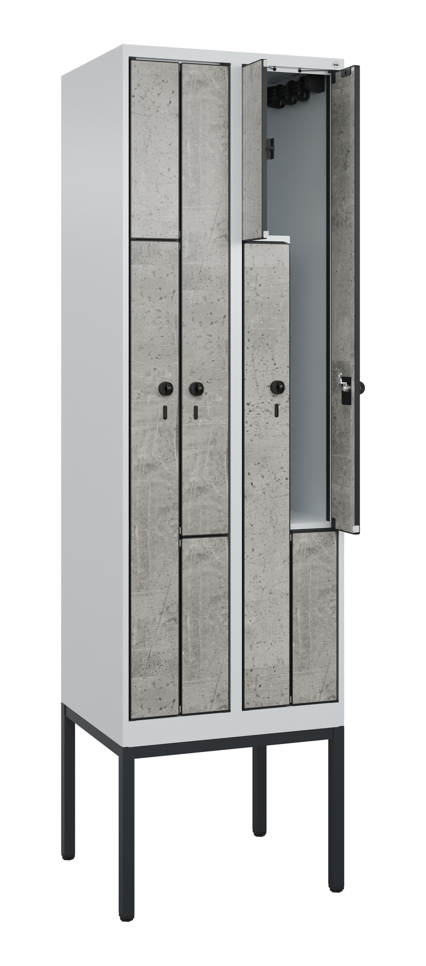 C+P Z-Spind Evolo PLUS, Gestell, 4 F�cher, 2120x600x500mm