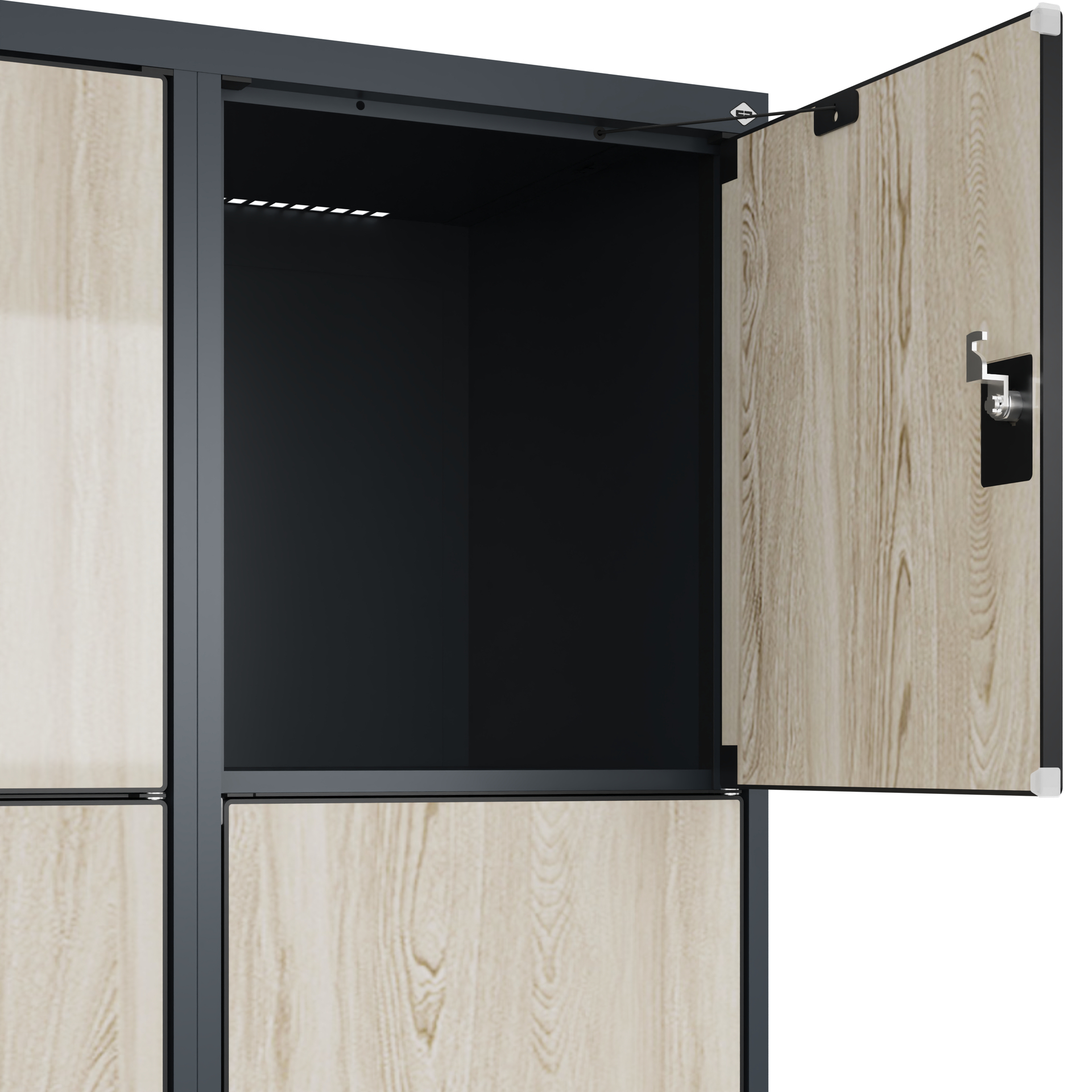 C+P Schlie�fachschrank Evolo PLUS, F��e, 8 F�cher, 1950x800x500mm