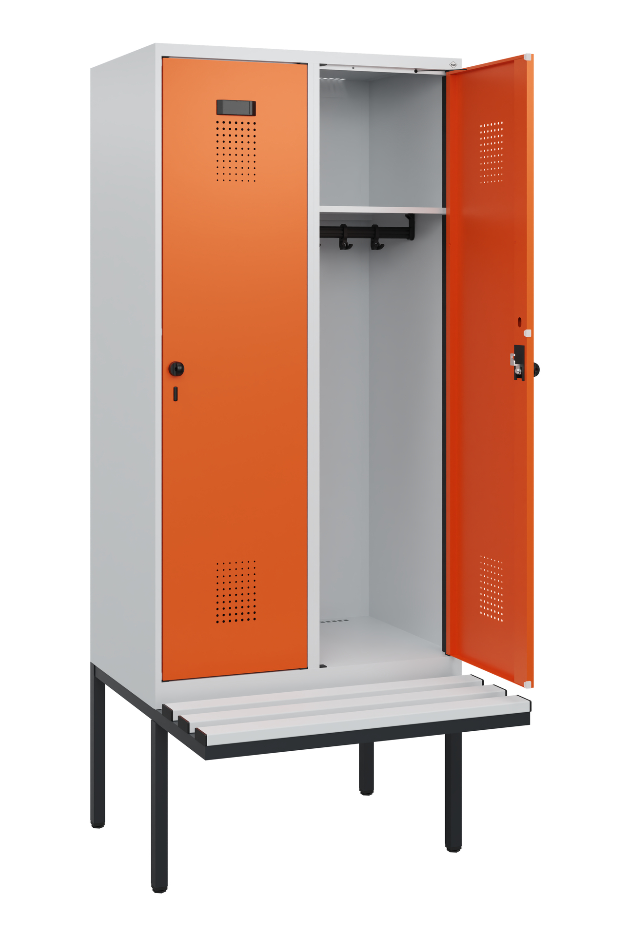 C+P Spind Evolo PLUS, Bank, 2 Abteile, 1950x800x81