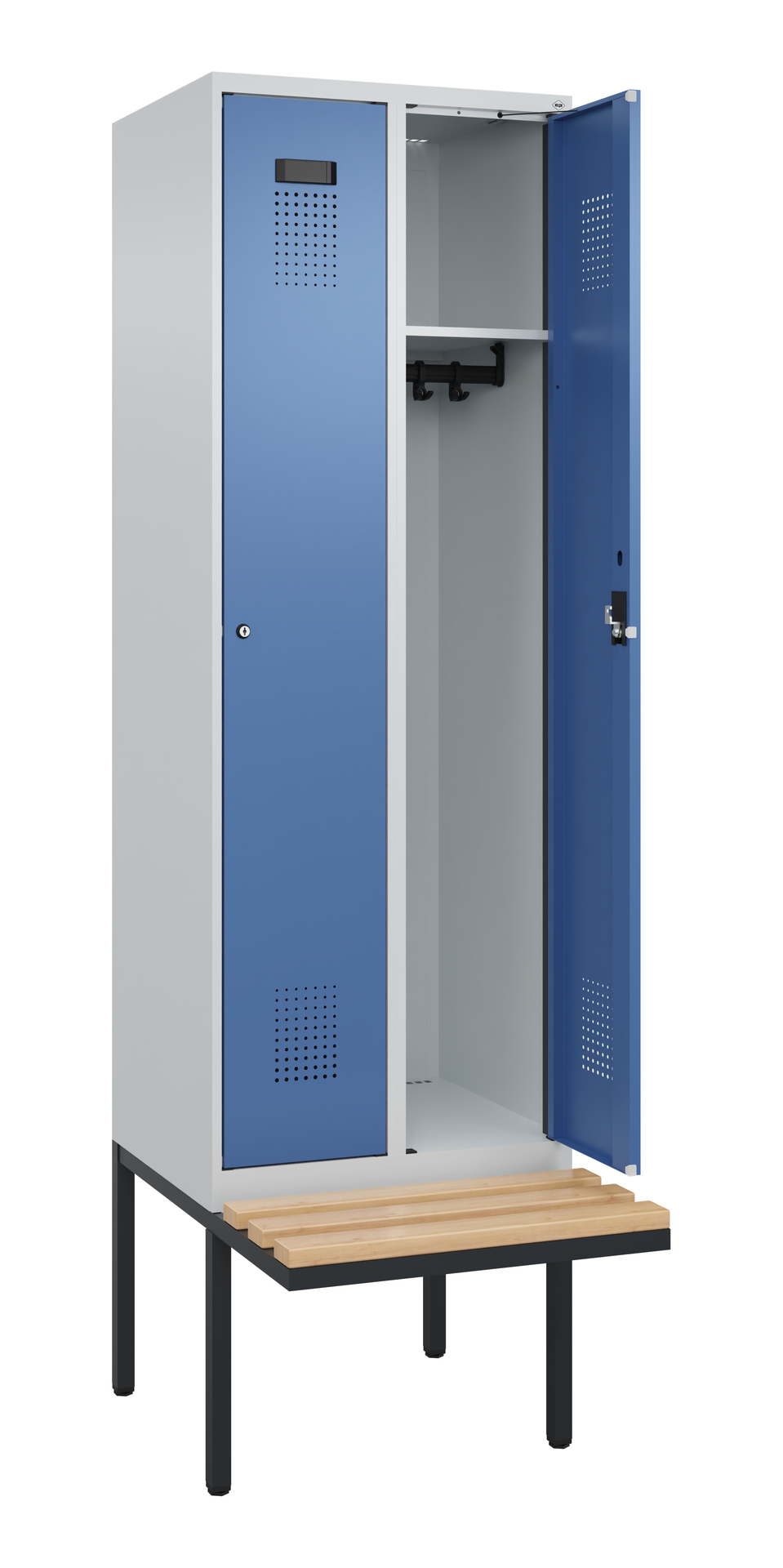 C+P Spind Evolo PLUS, Bank, 2 Abteil, 2120x600x815