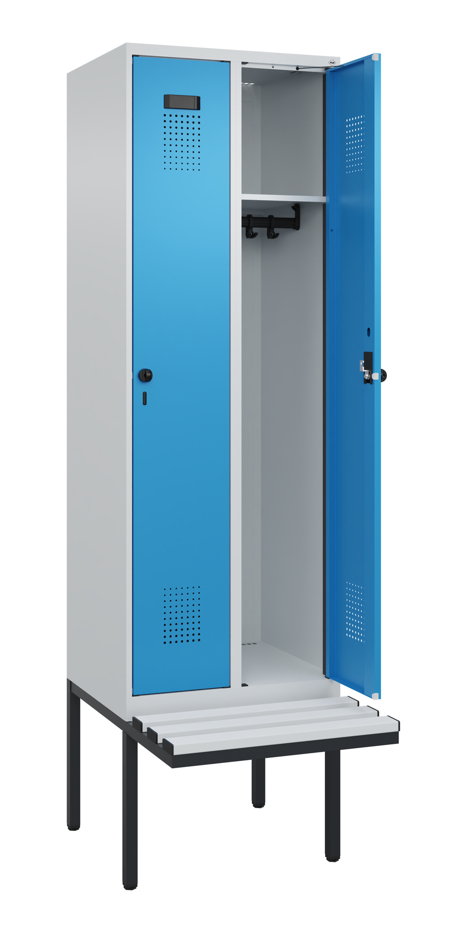 C+P Spind Evolo PLUS, Bank, 2 Abteil, 2120x600x815