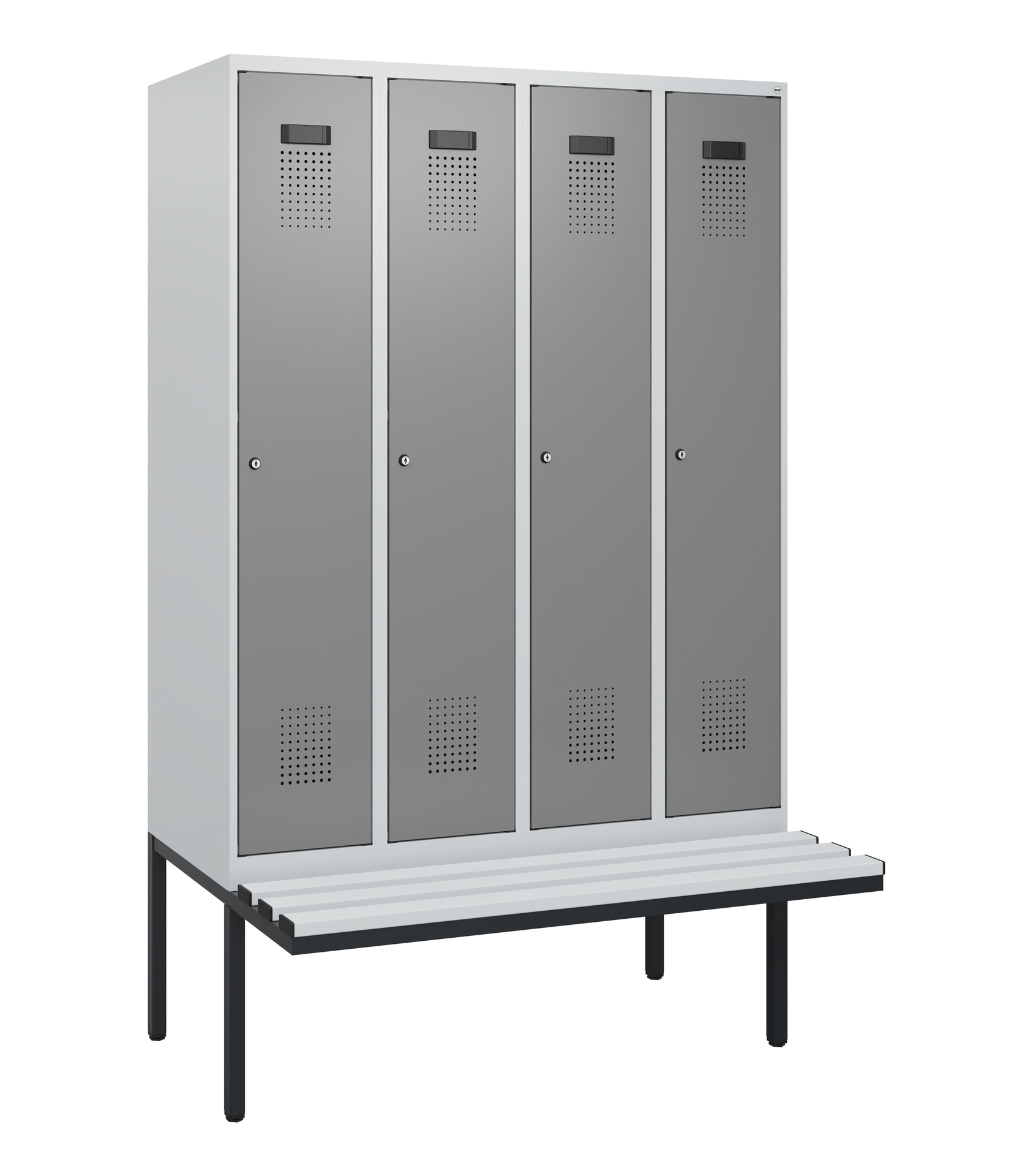 C+P Spind Evolo PLUS, Bank, 4 Abteile, 1950x1200x8