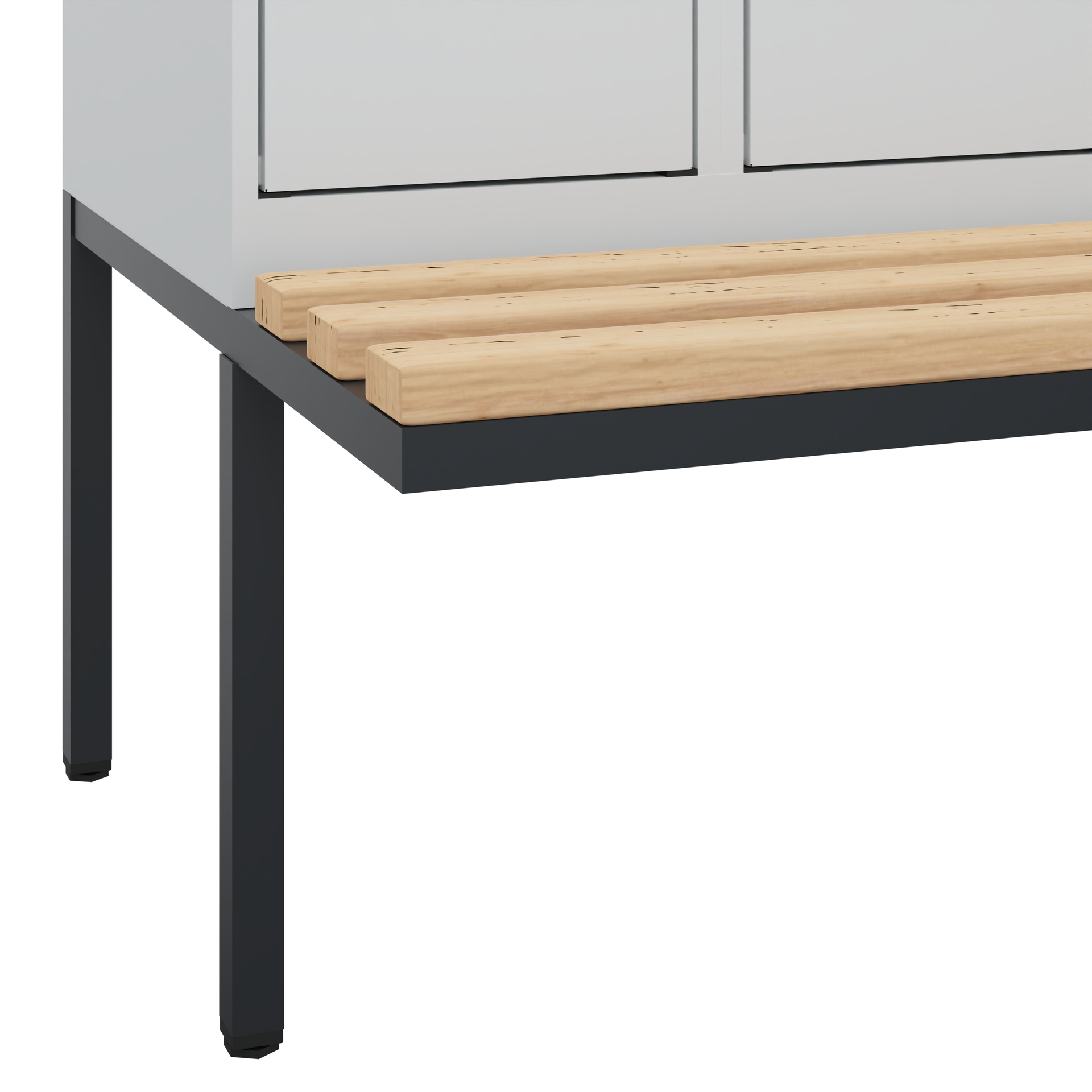C+P Doppelstock-Spind Evolo PLUS, Bank, 2 Fächer, 