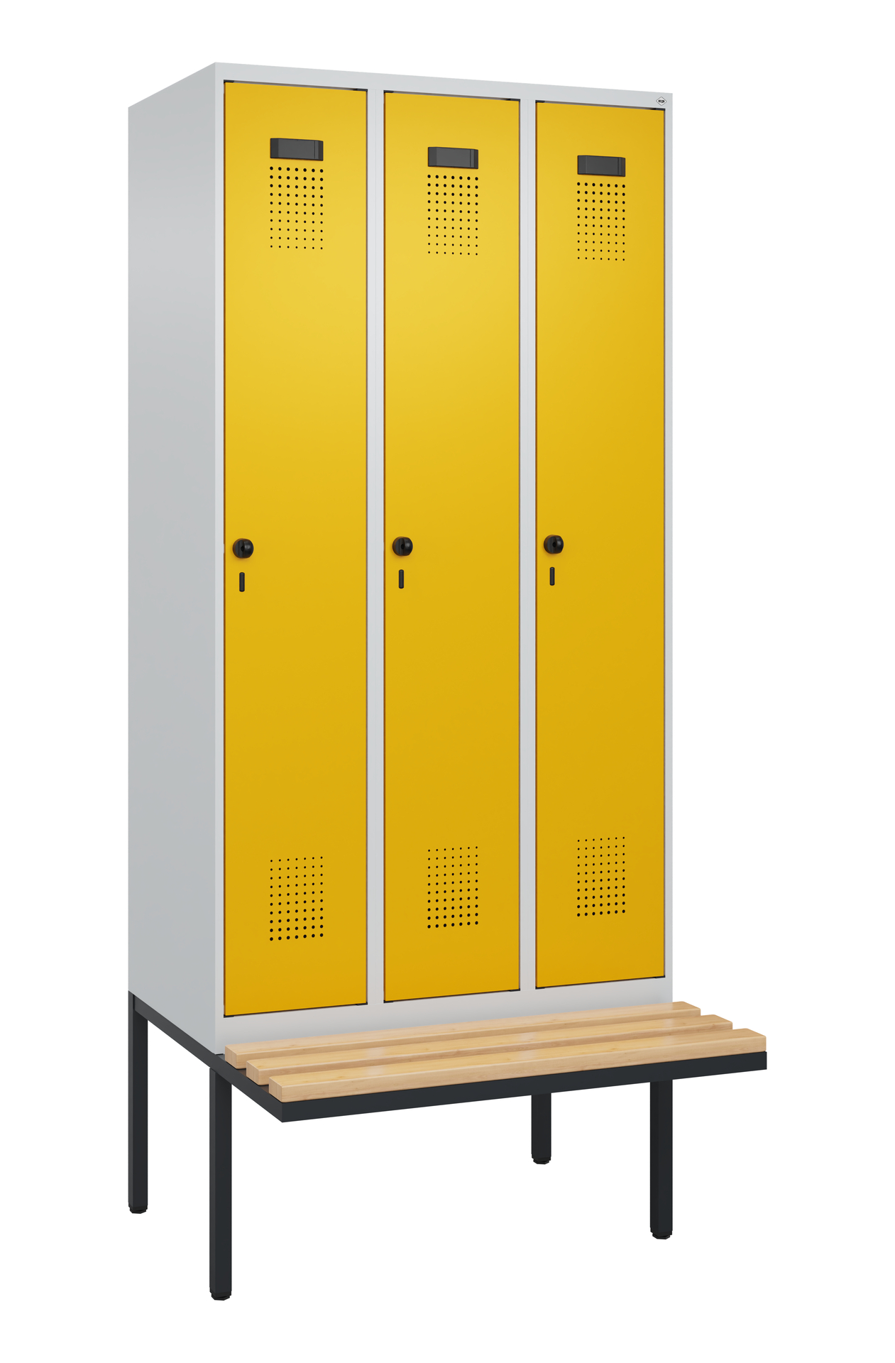 C+P Spind Evolo PLUS, Bank, 3 Abteile, 2120x900x81