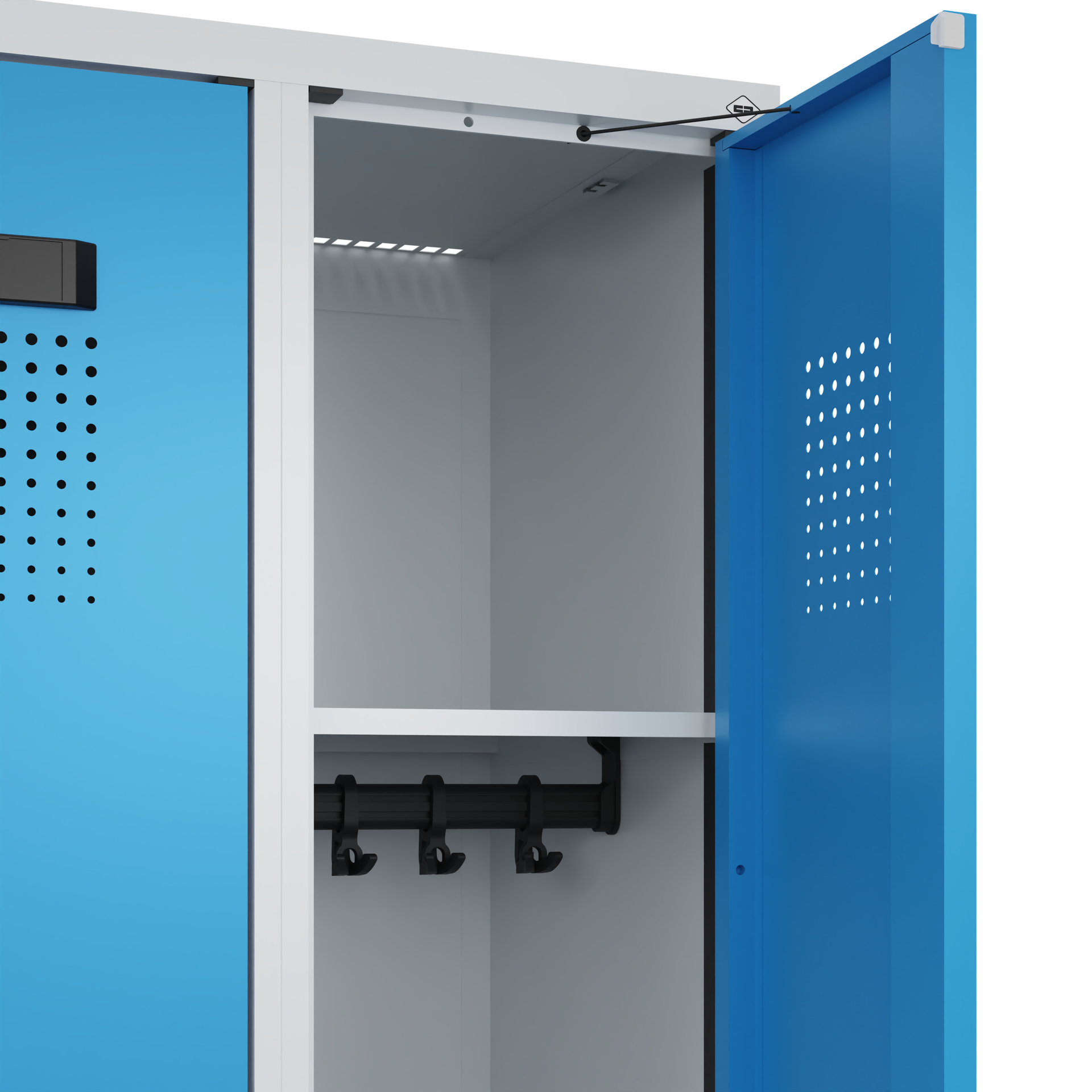 C+P Spind Evolo PLUS, Bank, 3 Abteile, 2120x900x815mm