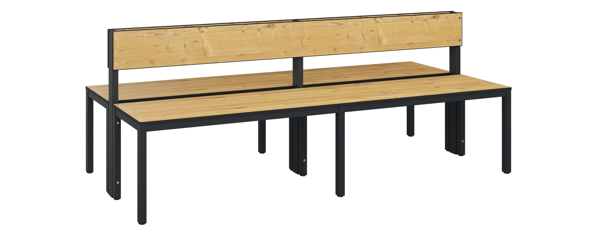 C+P Sitzbank Solid HPL, 774x2000x770mm, 7021/VK039