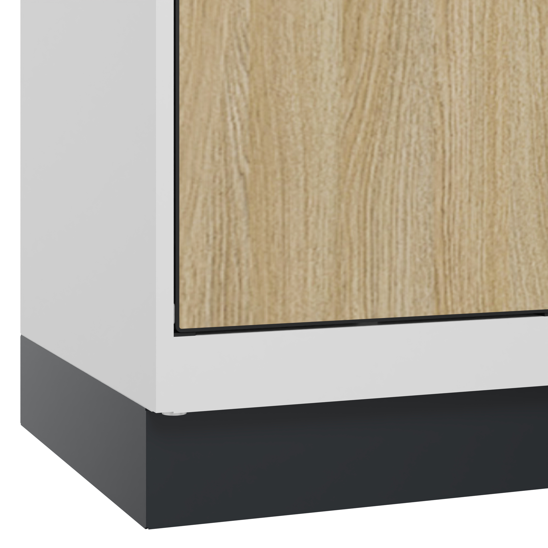 C+P Doppelst�ckiger Schulspind Evolo PLUS, Sockel, 2 F�cher, 1630x400x500mm