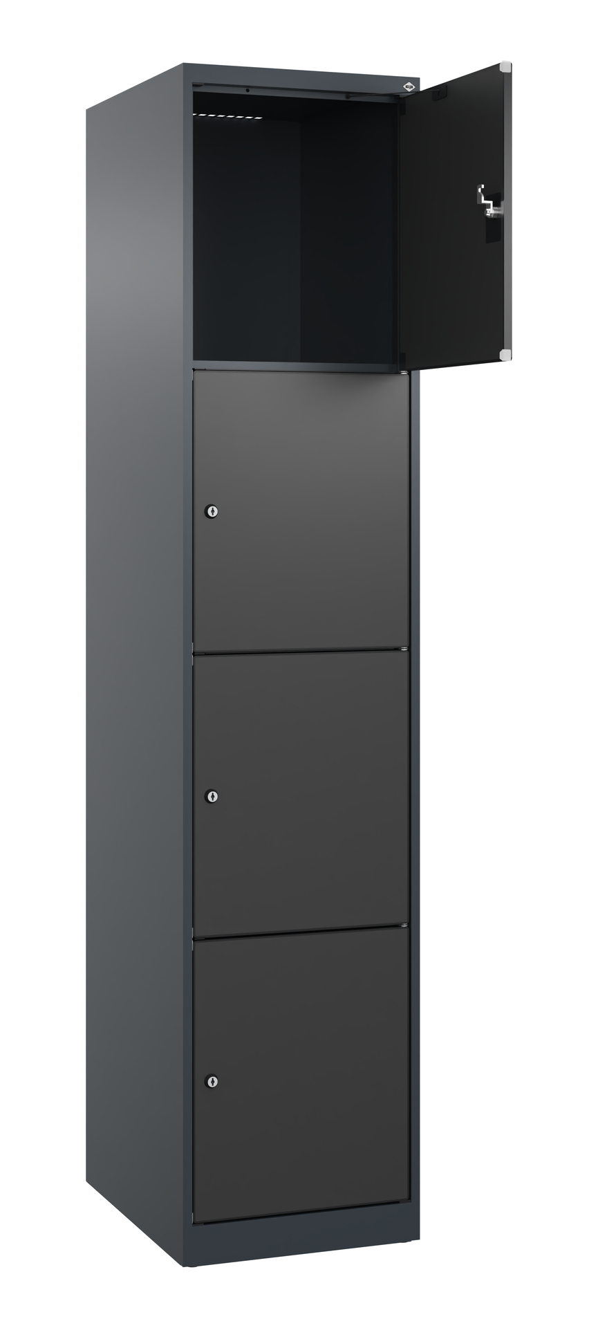 C+P Schlie�fachschrank Evolo PLUS, 4 F�cher, 1850x400x500mm