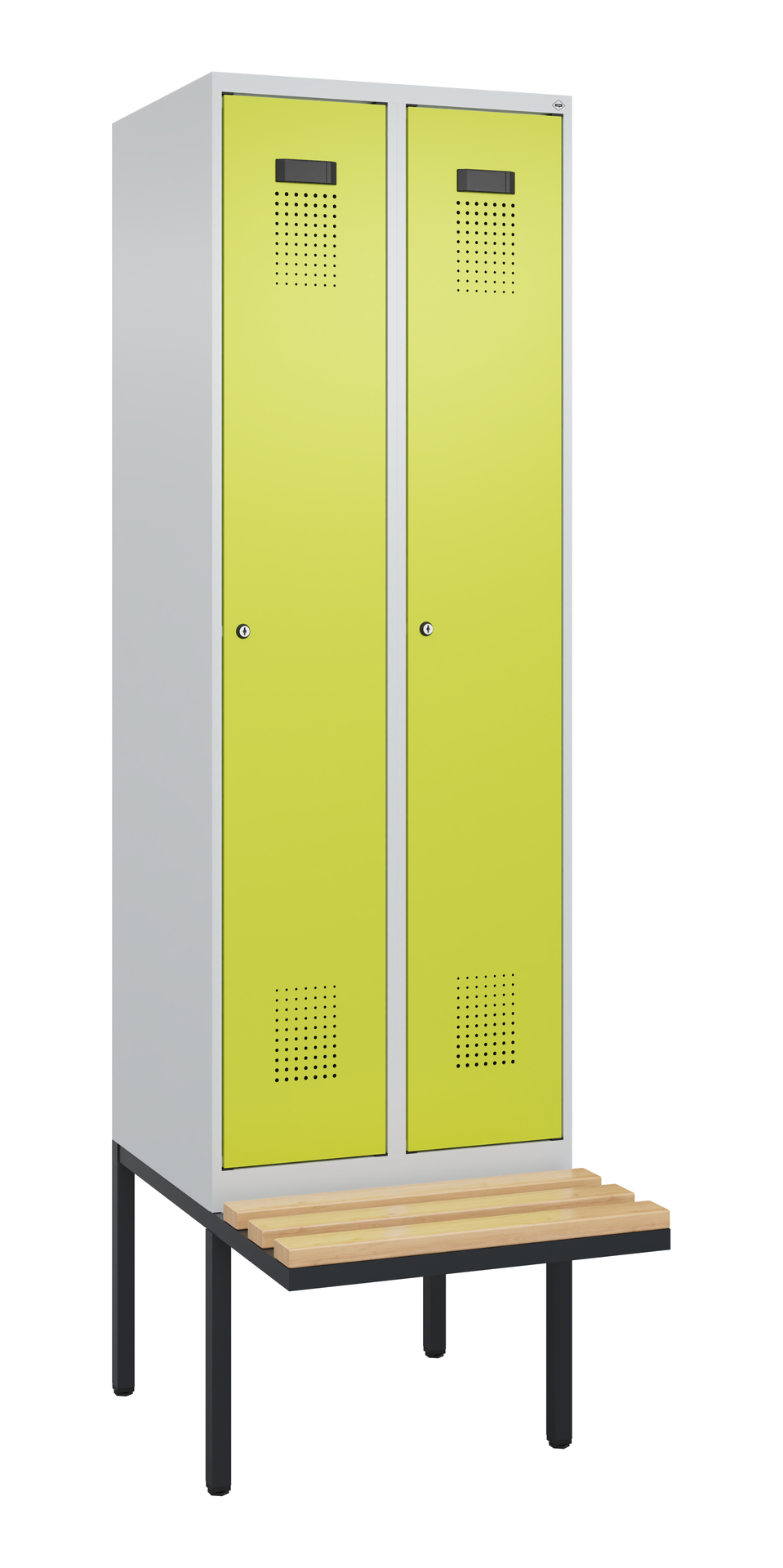 C+P Spind Evolo PLUS, Bank, 2 Abteil, 2120x600x815